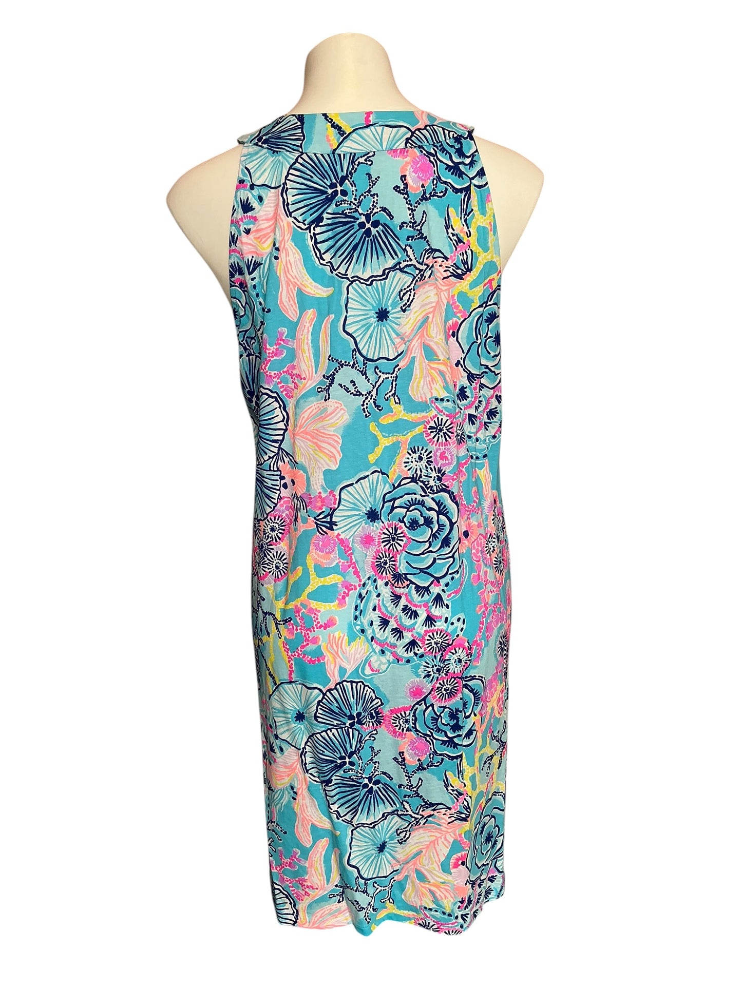 Lilly Pulitzer Ross Shift Dress Bali Blue Once Upon A Tide - Size L