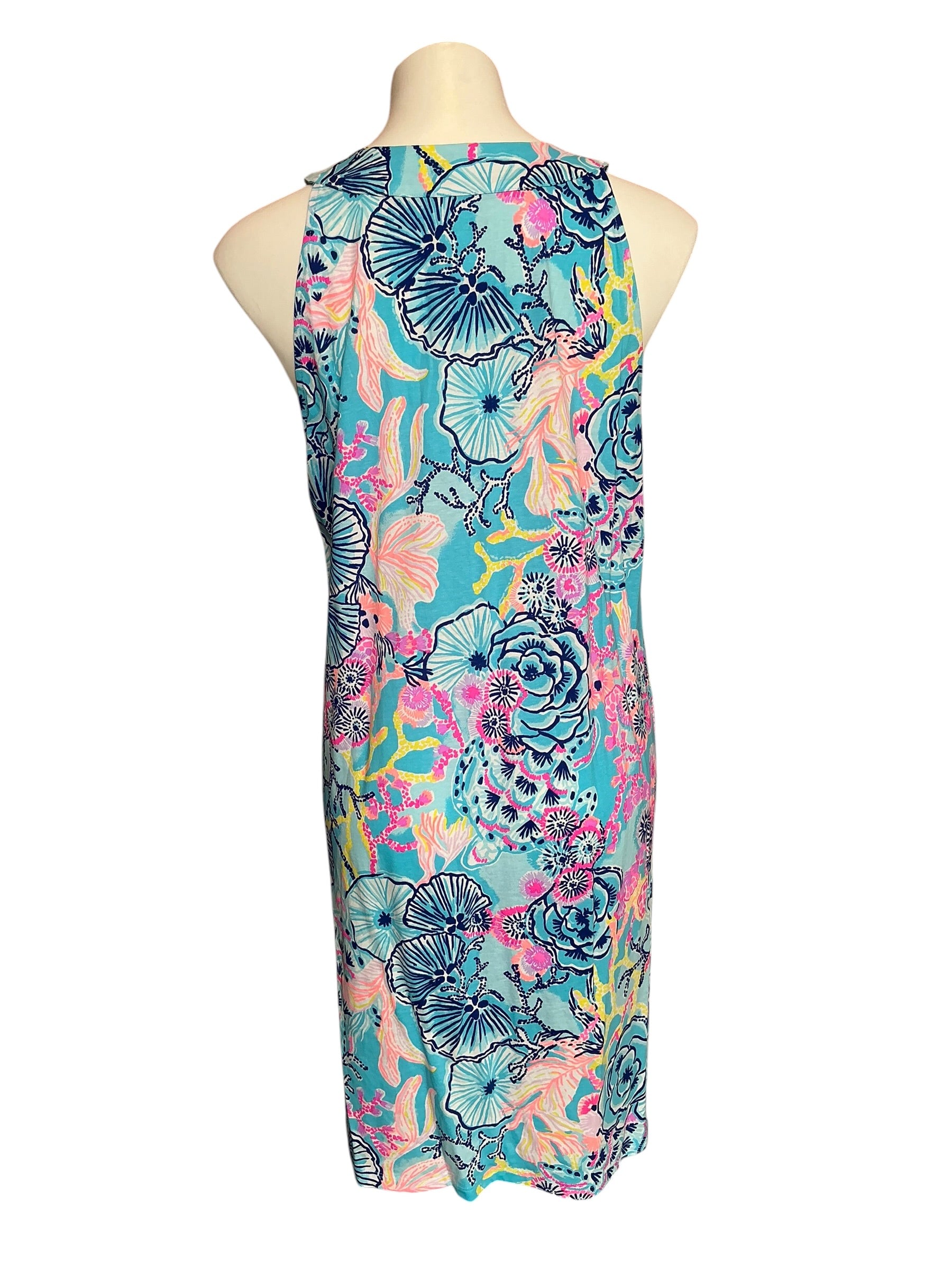 Lilly Pulitzer Ross Shift Dress Bali Blue Once Upon A Tide - Size L