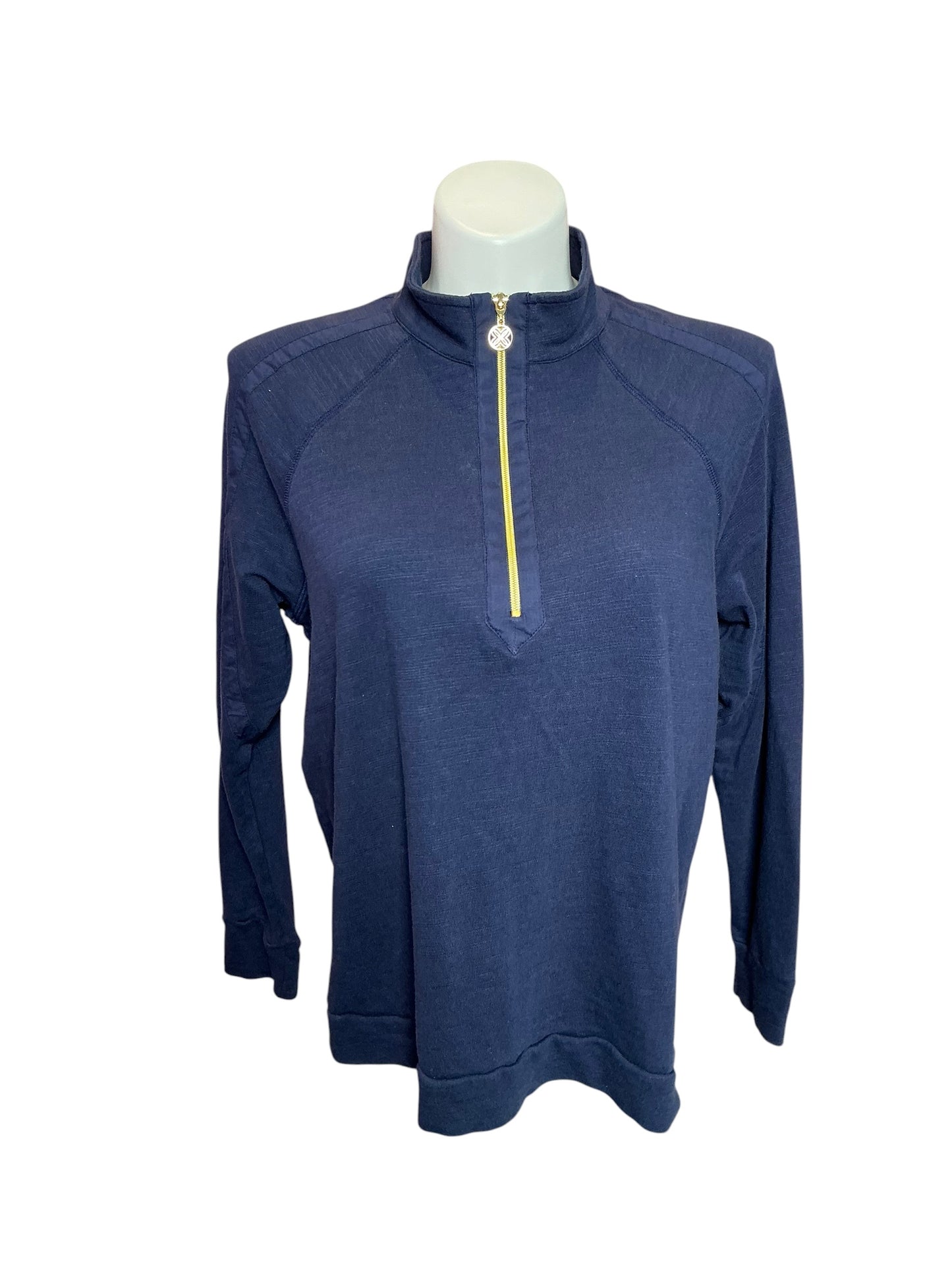 Lilly Pulitzer Luxletic Ashlee Half-Zip Pullover Low Tide Navy - Size XXL