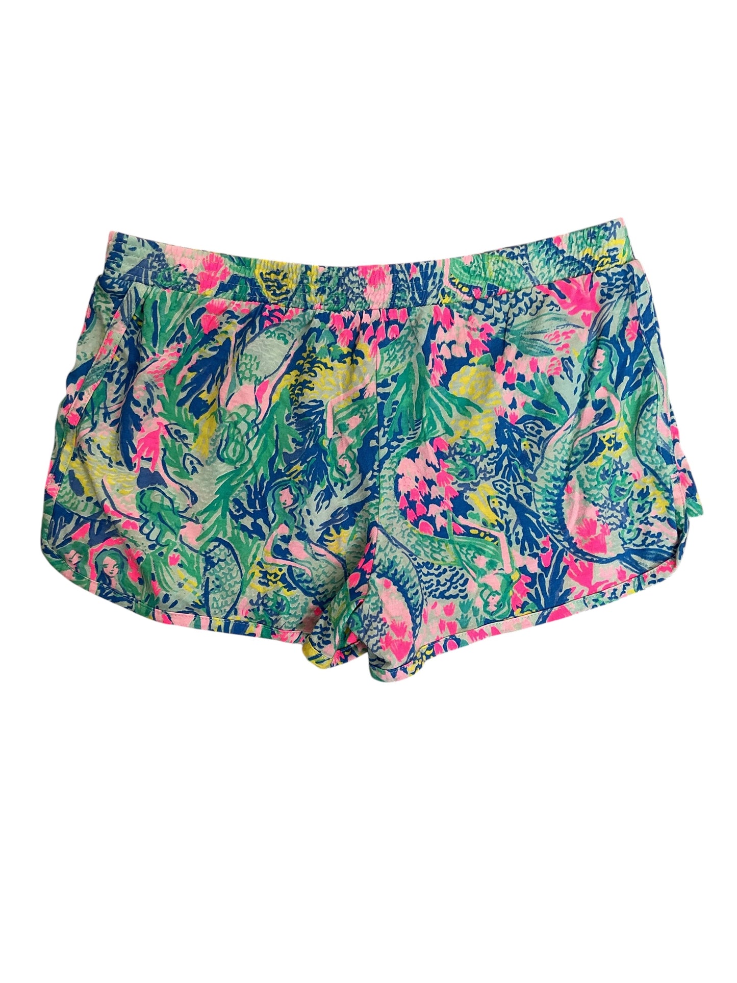 Lilly Pulitzer Kids Girls Ocean View Shorts We Mermaid It - Size XL 12-14