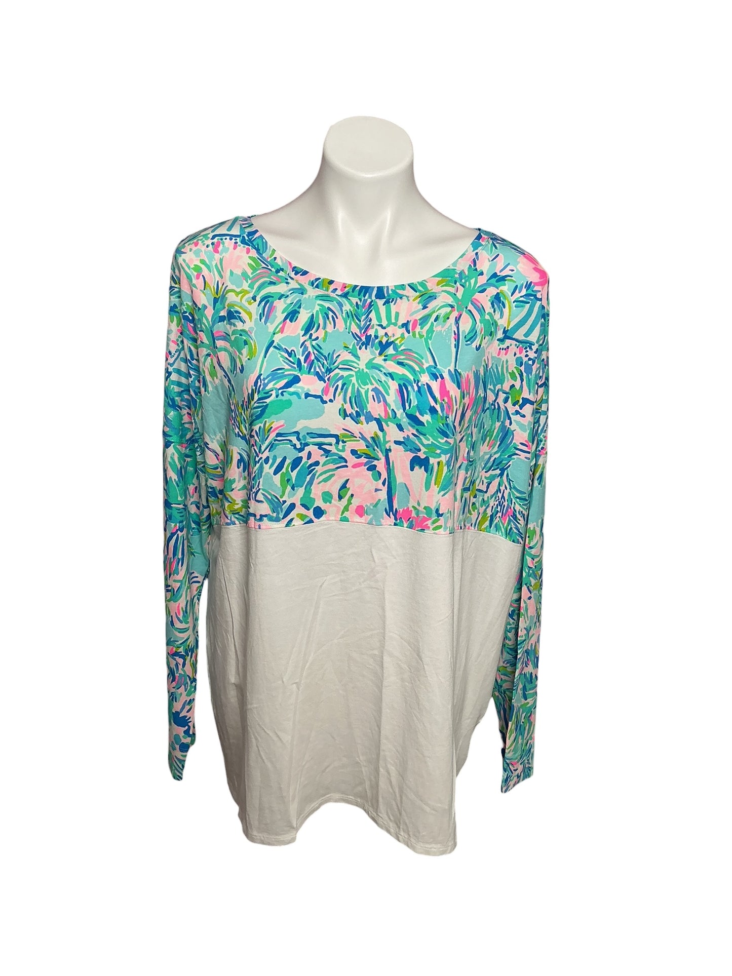 Lilly Pulitzer NWT Finn Top Blue Ibiza Cabana Cocktail - Size XXL