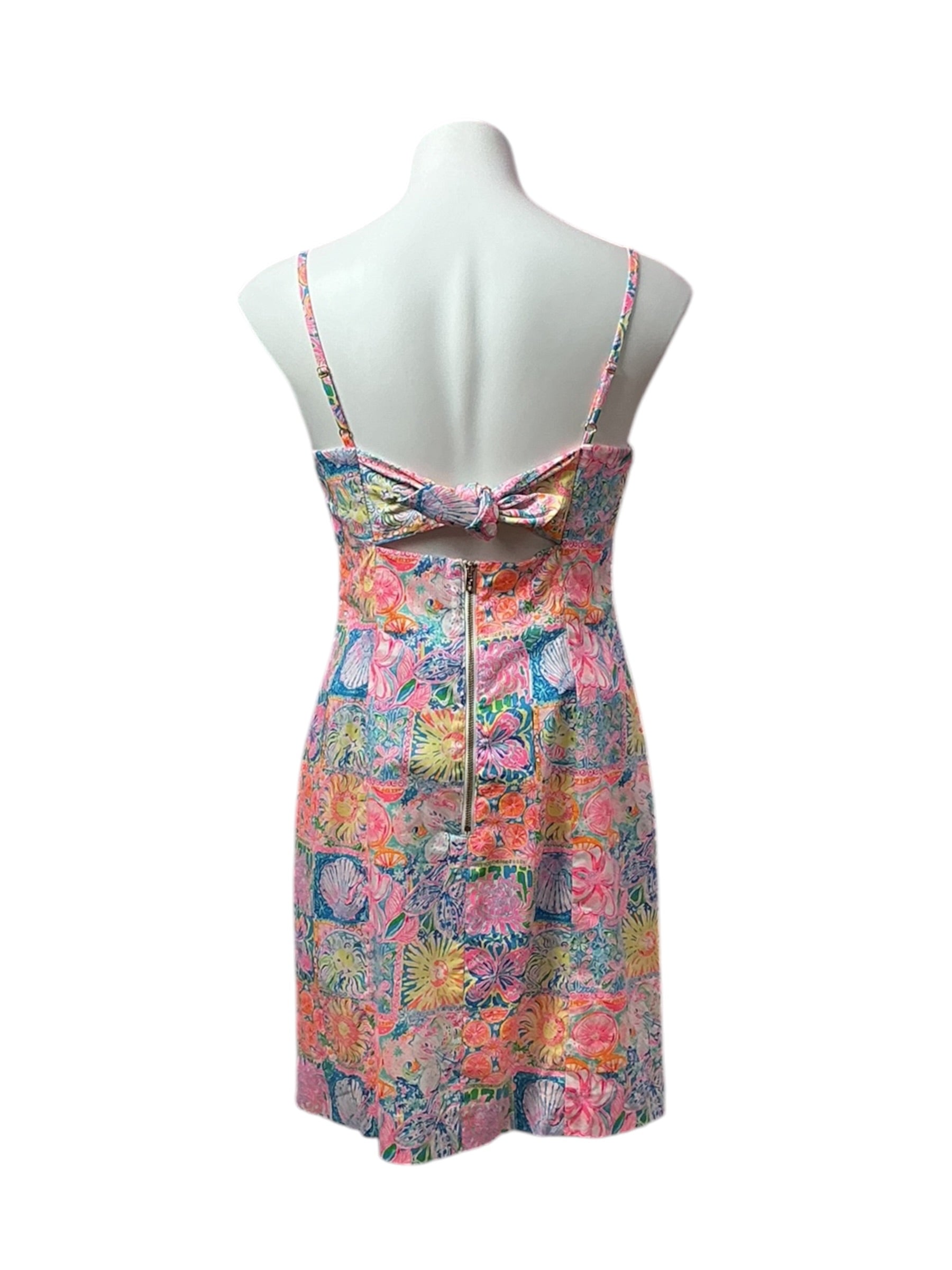 Lilly Pulitzer Shelli Stretch Dress Multi Patch My Drift - Size 4