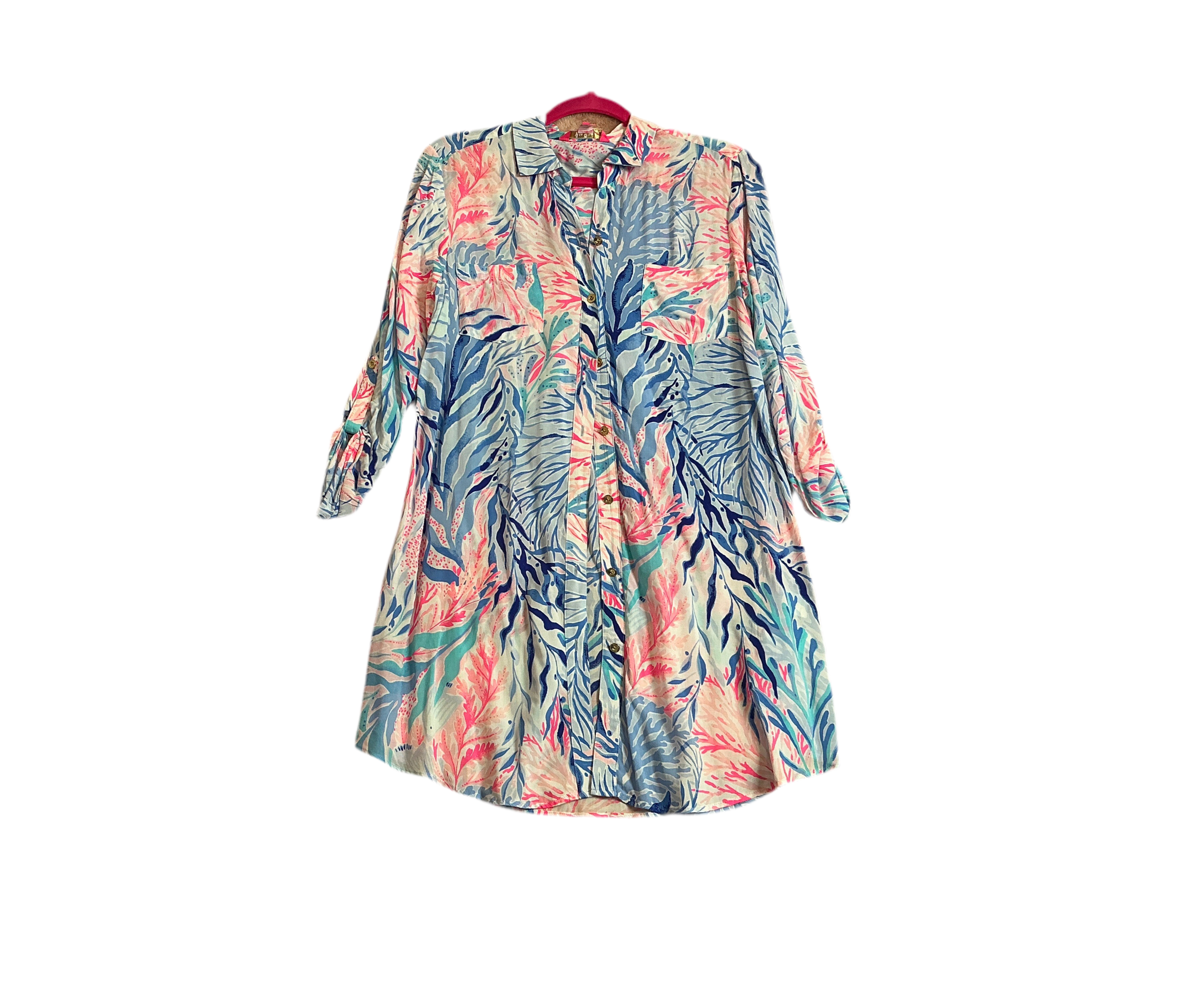 Lilly Pulitzer Lilly Pulitzer Natalie Shirtdress Cover-Up - Size XS