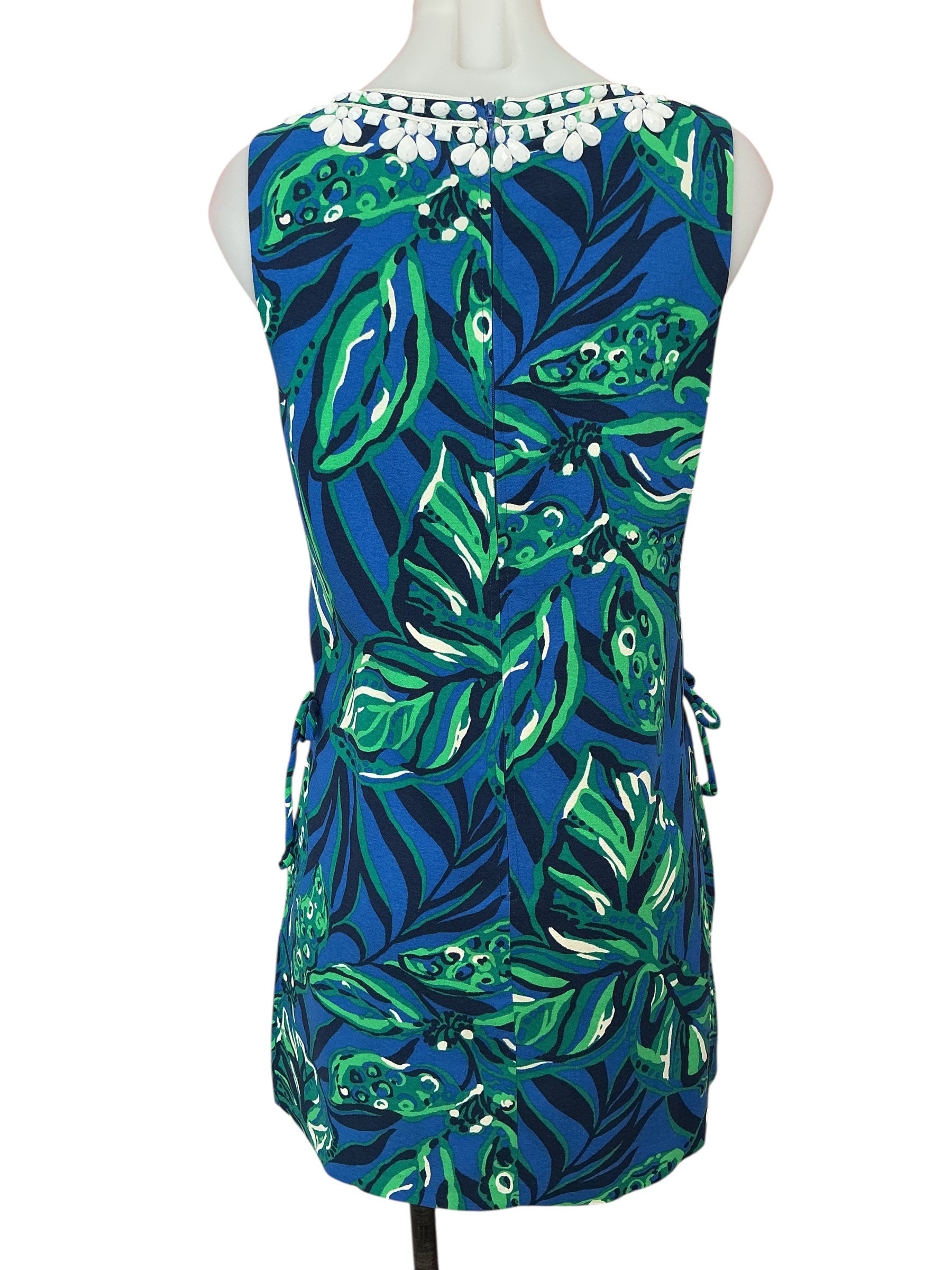 Lilly Pulitzer Donna Sleeveless Romper Indigo Breeze Shady Gators - Size 4