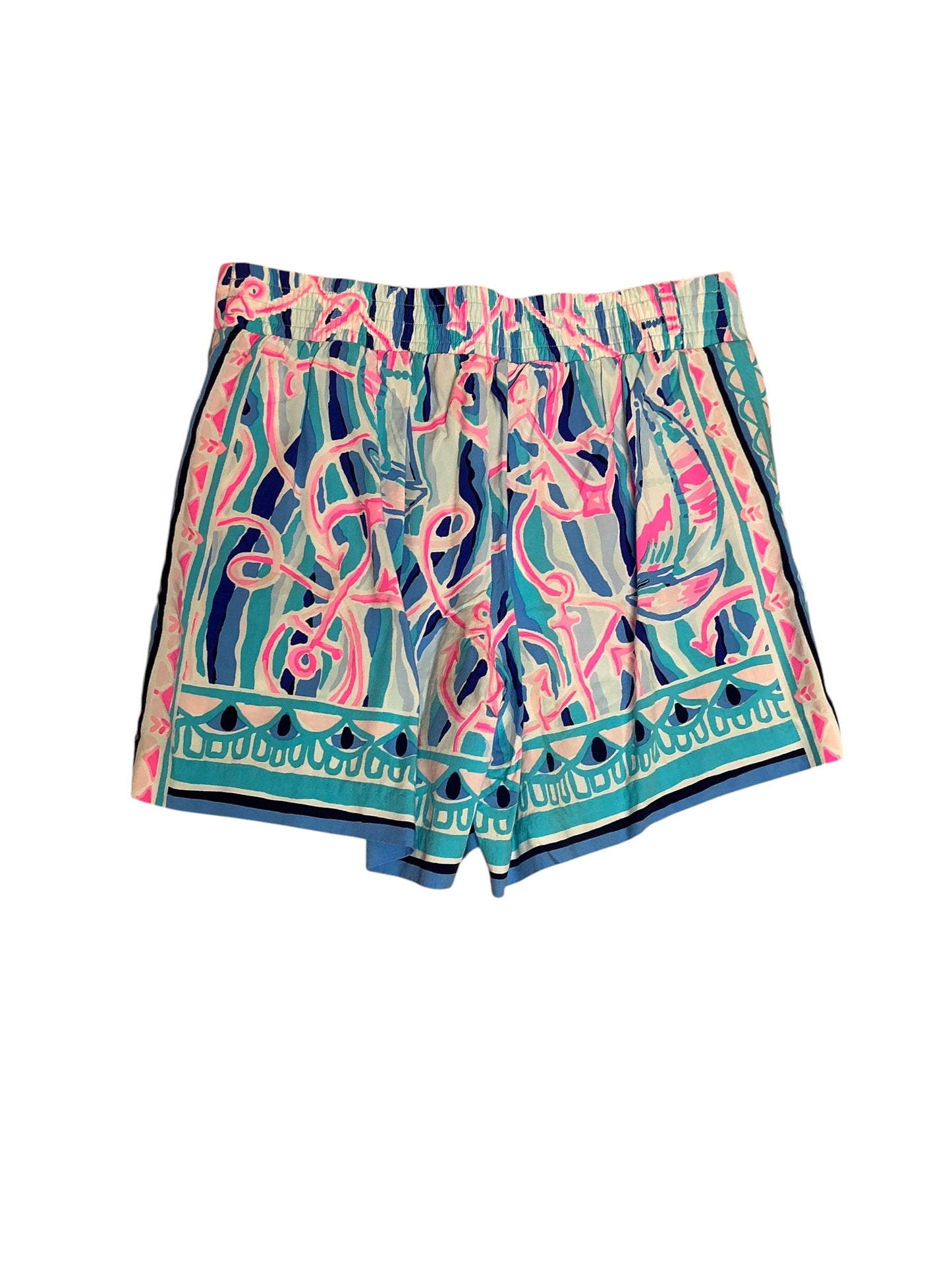 Lilly Pulitzer Neilah Shorts Skim Blue Reel Nauti Engineered - Size XXS
