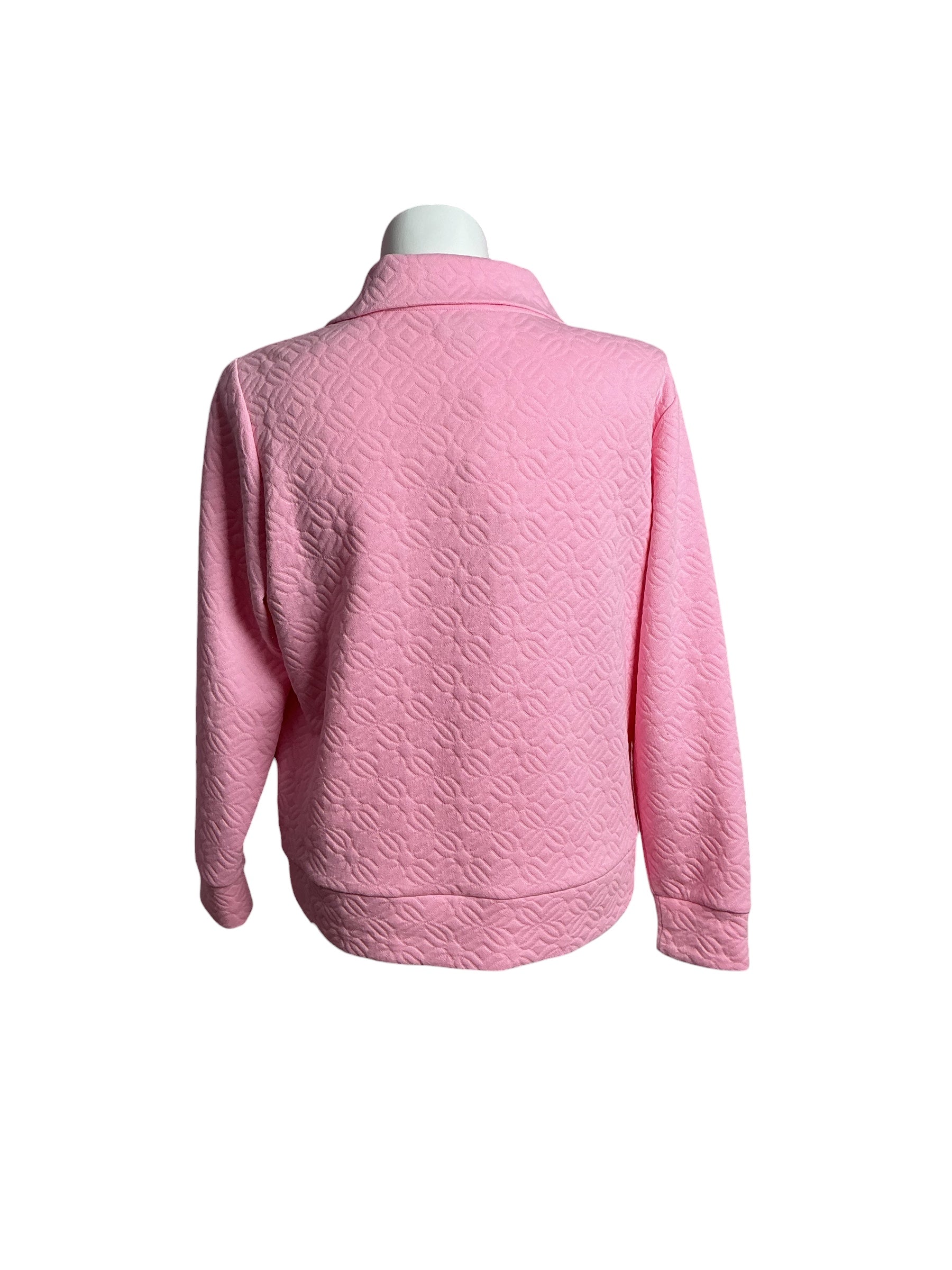 Lilly Pulitzer- NWT Eleni Pullover Conch Shell Pink Butterfly Quilted Knit Size XL