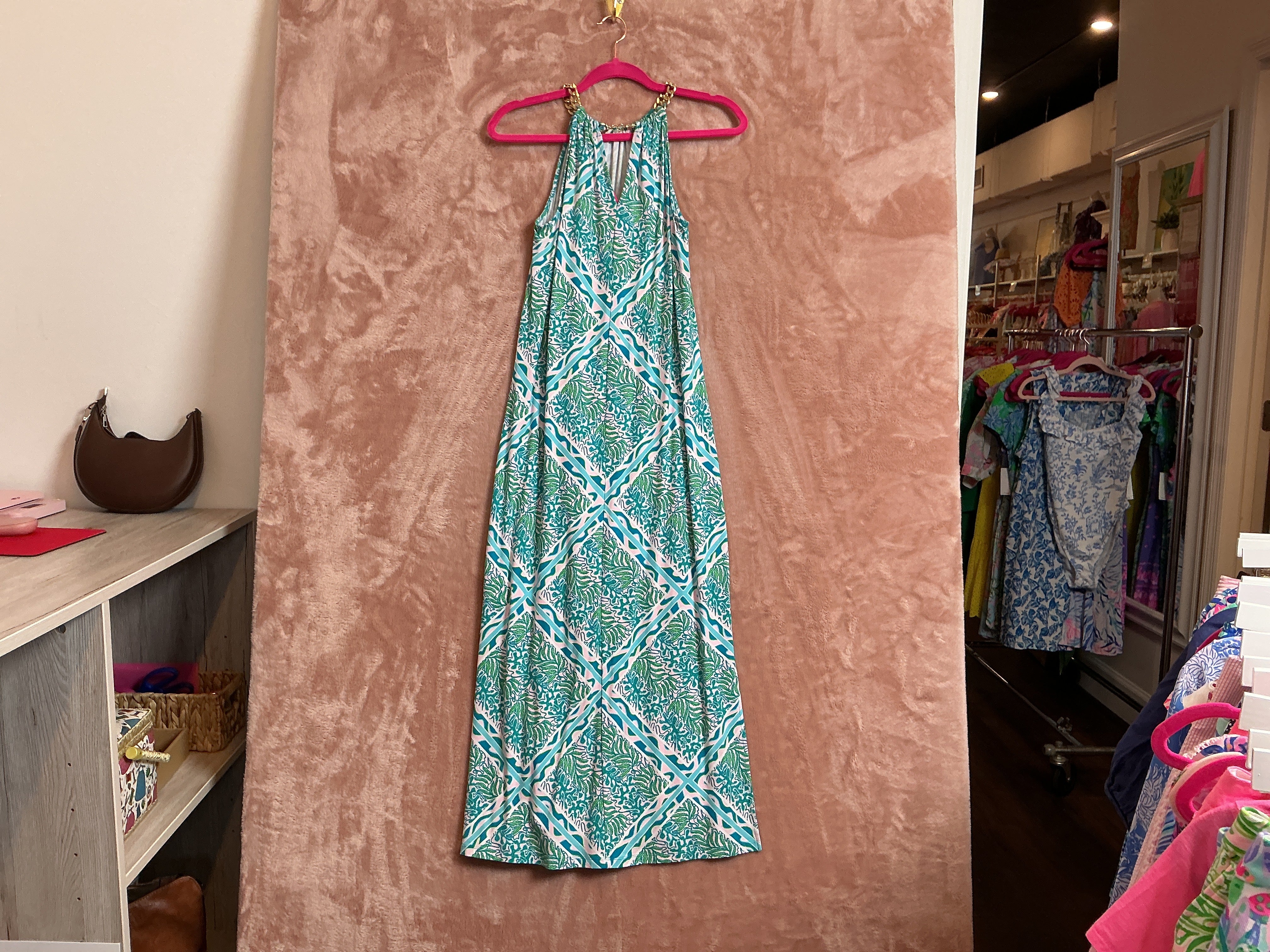 Lilly Pulitzer NWT Bingham Dress Prism Blue Good Greef Engineered - Size XS