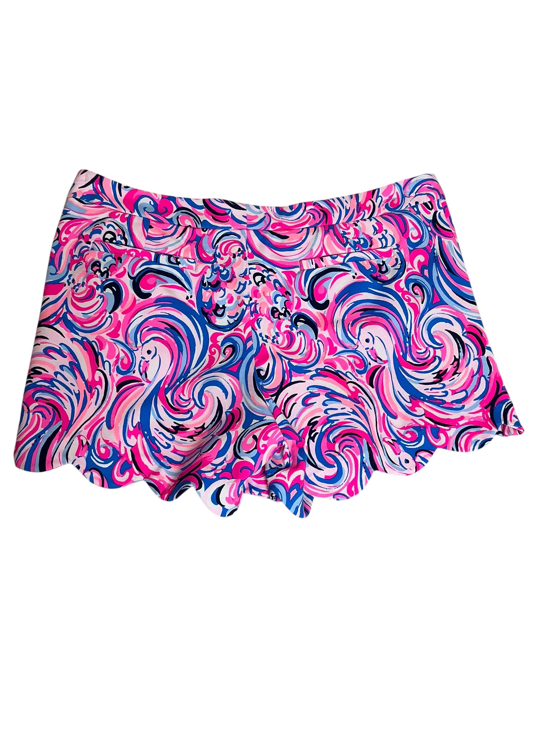 Lilly Pulitzer NWT Buttercup Knit Short Raz Berry Flamingoals - Size 14