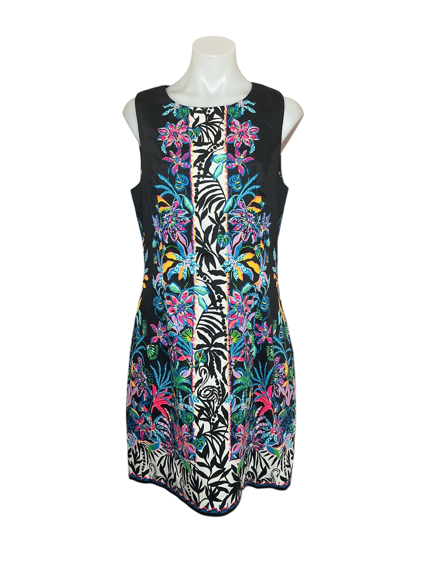 Lilly Pulitzer Mila Stretch Shift - Onyx Paradise Glow Engineered - Size 10