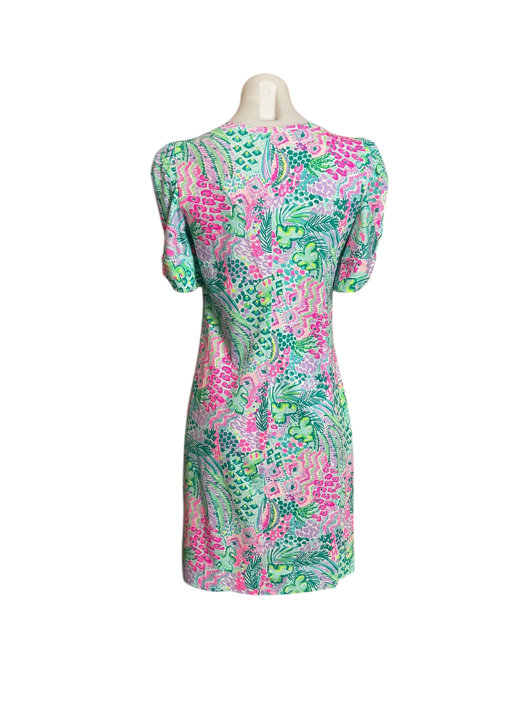 Lilly Pulitzer NWT Haydn Short Sleeve Dress - Multi Banana Split - Size XS