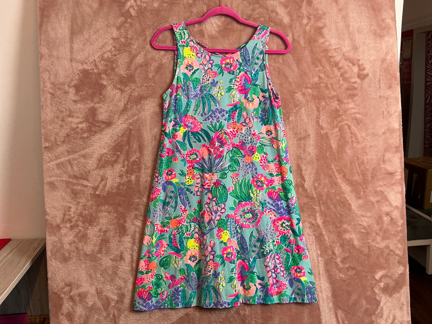 Lilly Pulitzer Kristen swing dress in a multi-colored floral and cactus print - Size XS