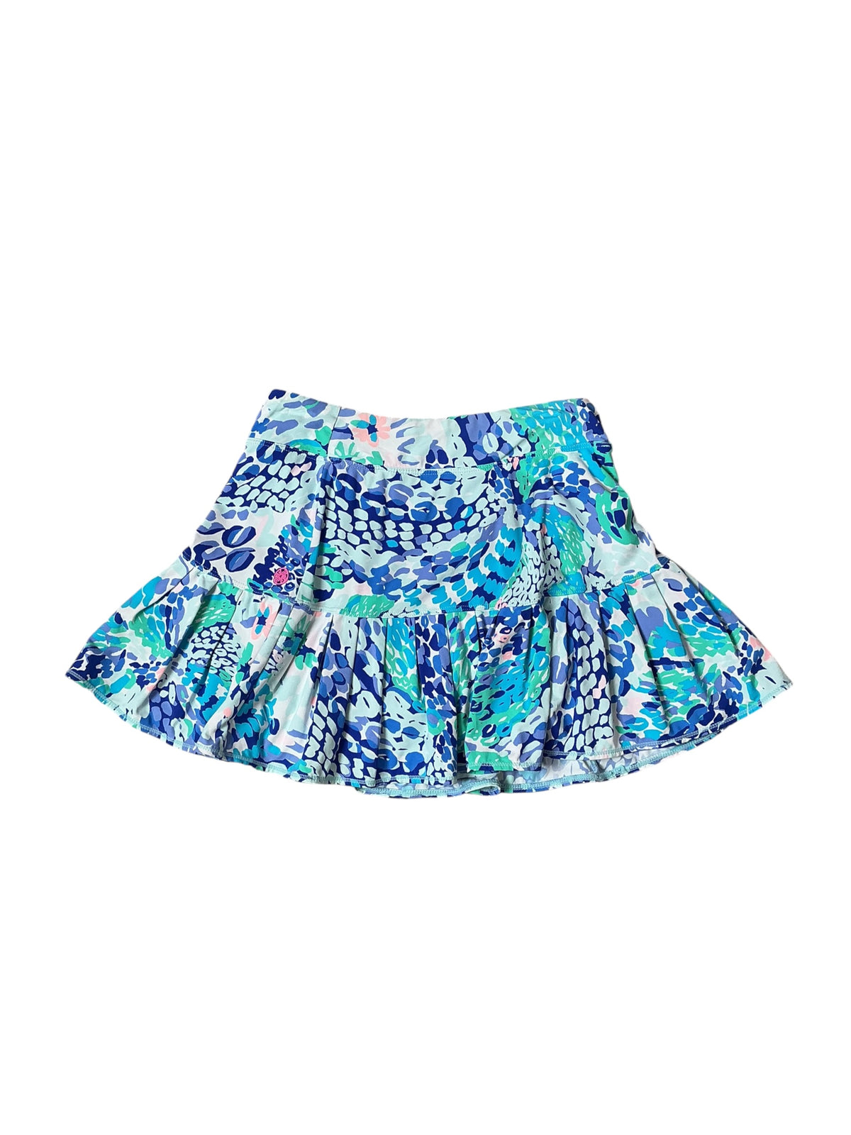 Lilly Pulitzer Luxletic Skort Turquoise Oasis Wave After Wave - Size XXS