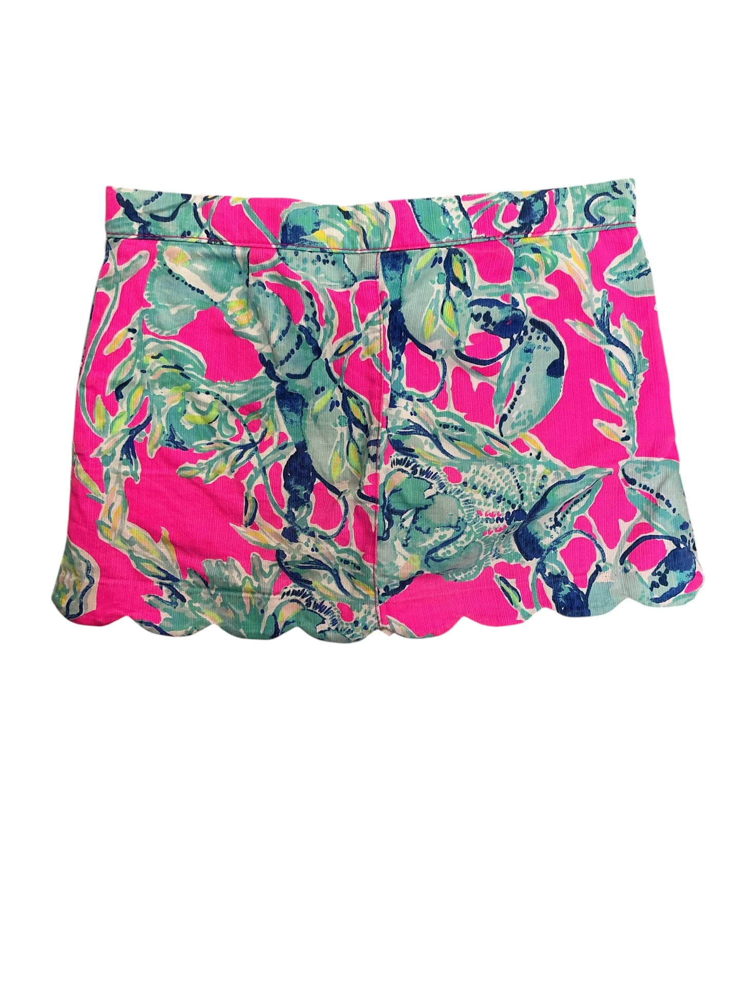 Lilly Pulitzer Kids Girls Buttercup Shorts Raz Berry Lobsters In Love - Size 10