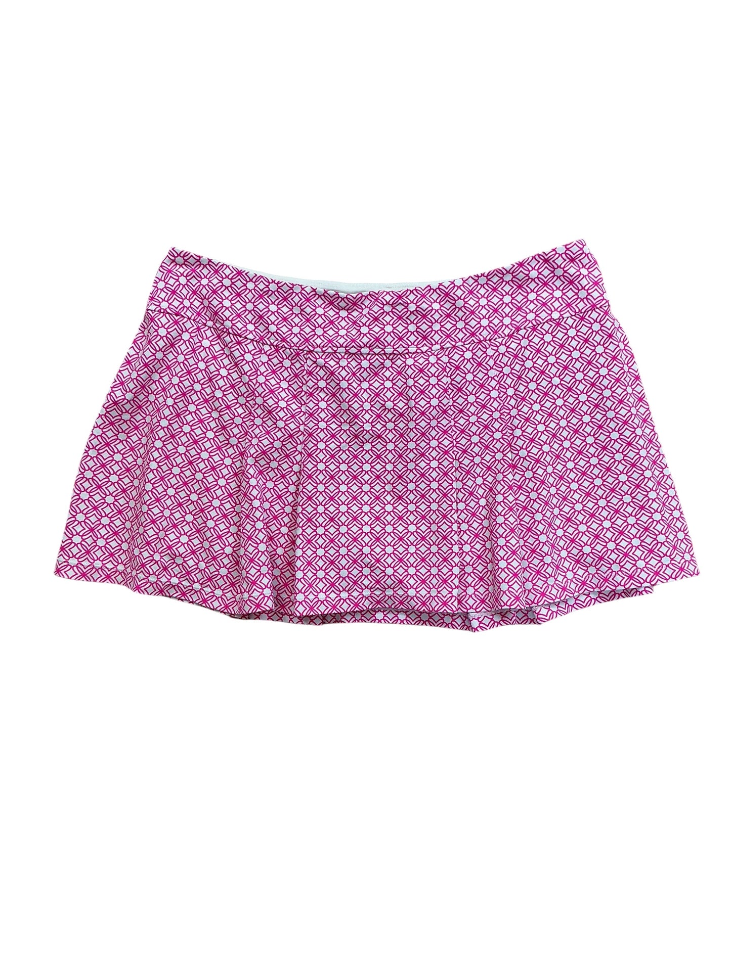 Lilly Pulitzer Luxletic Malaga Skort Passion Fruit Pink X Resort White Butterfly - Size XL