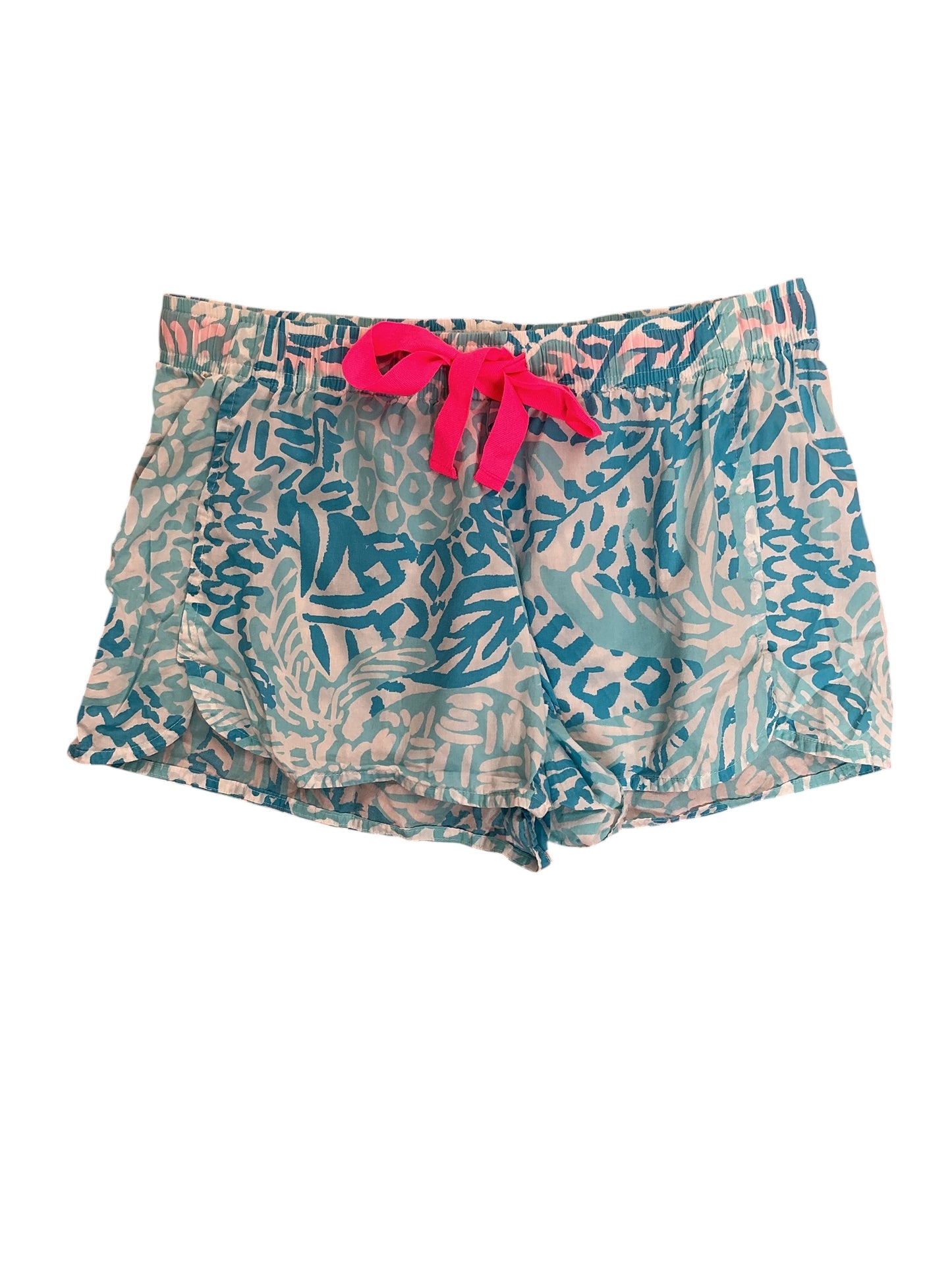 Lilly Pulitzer Lilli Pajama Shorts Blue Home Slice - Size S
