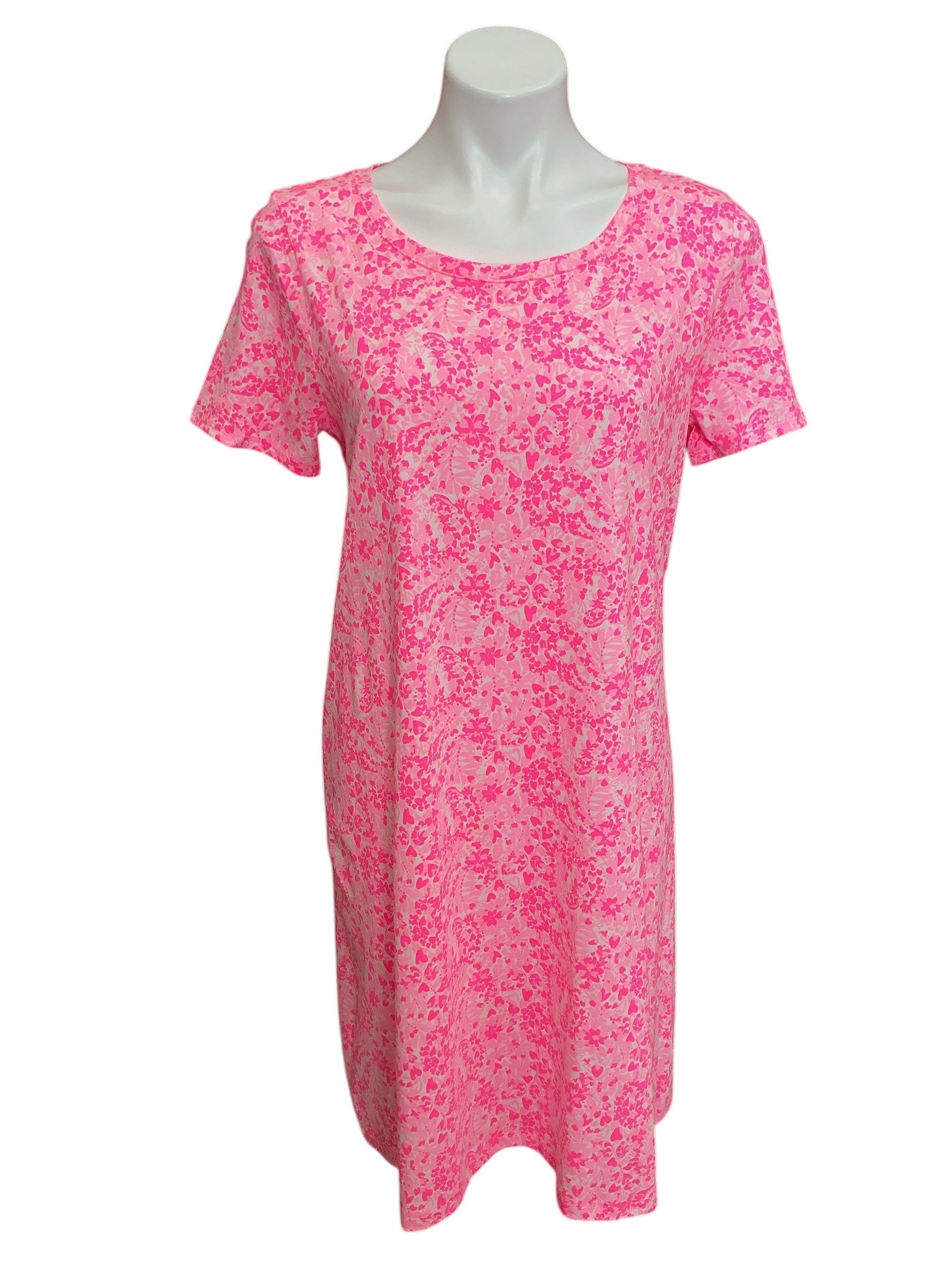 Lilly Pulitzer NWT Cody Short Sleeve Dress Pink Shandy Invest A Gator - Size M