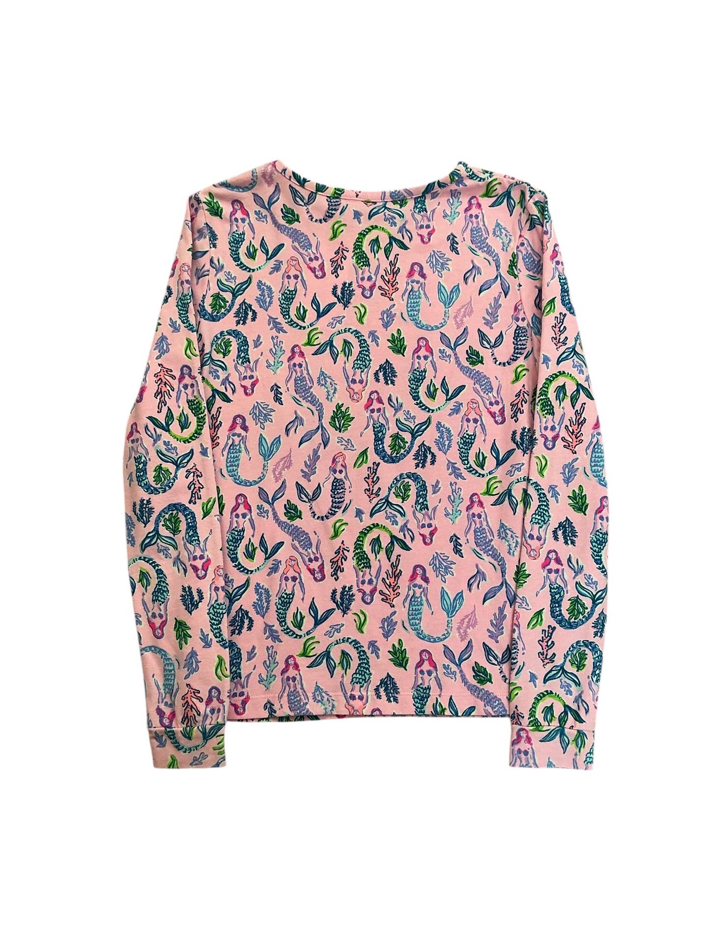 Lilly Pulitzer Girls Mini Sammy Pajamas Set Pink Blossom Girls Night Out - Size 12