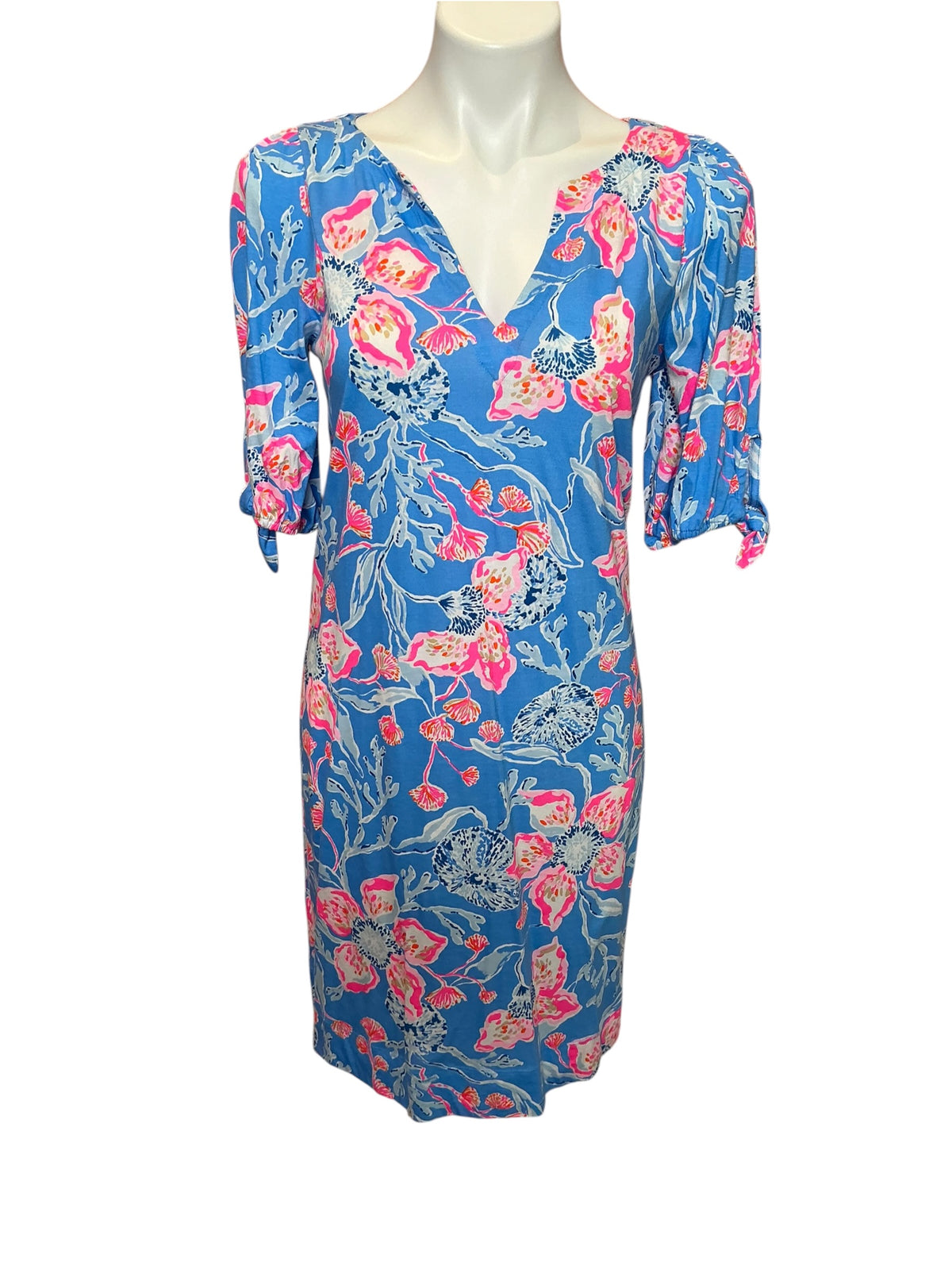 Lilly Pulitzer NWT Easley Short Sleeve Dress Multi Bahamian Rhapsody - Size S