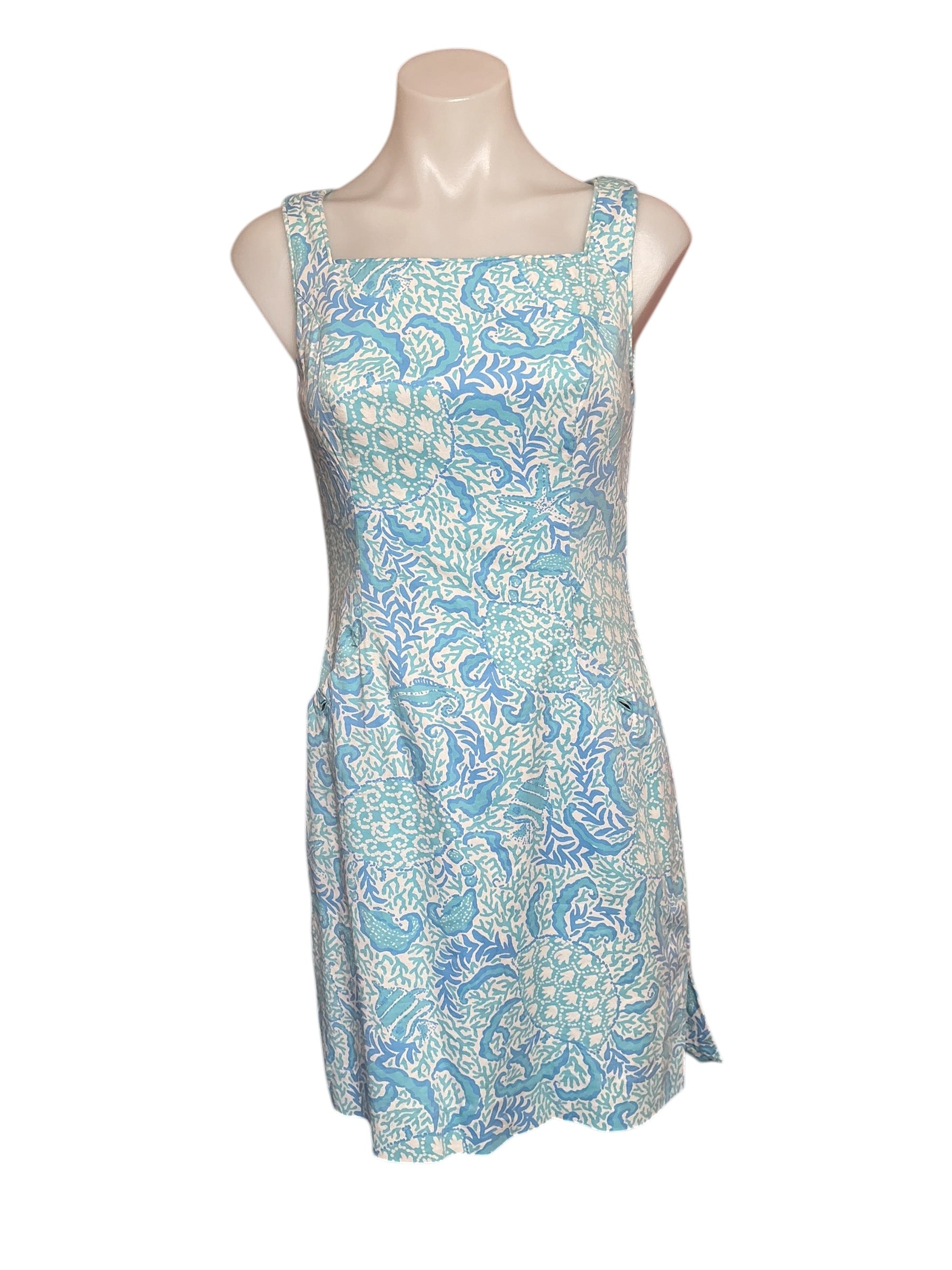 Lilly Pulitzer Shift Dress - Resort White Goombay Grooves - Size 00