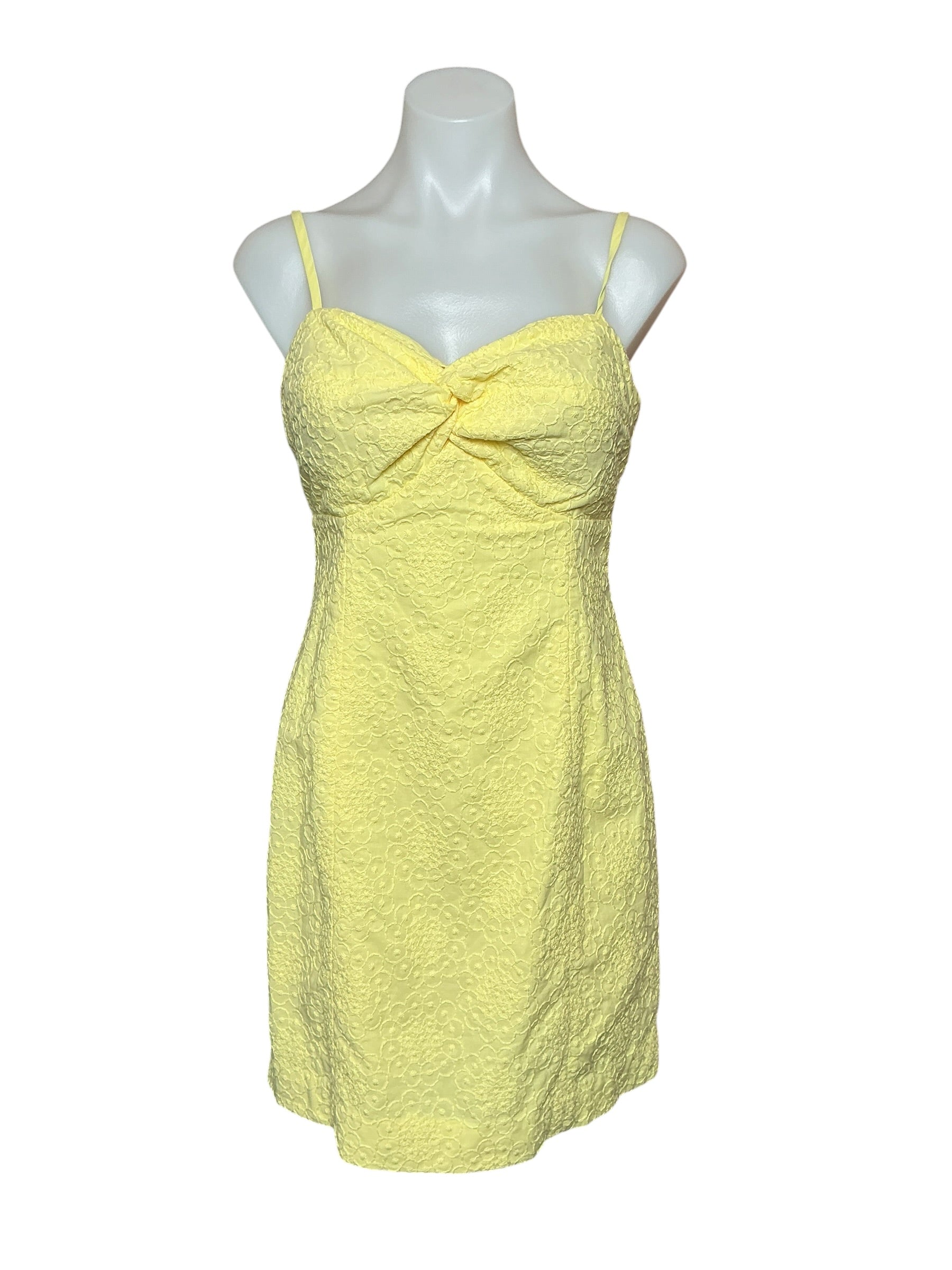 Lilly Pulitzer NWT Lilamae Dress - Limoncello Bubble Embroidery - Size 4