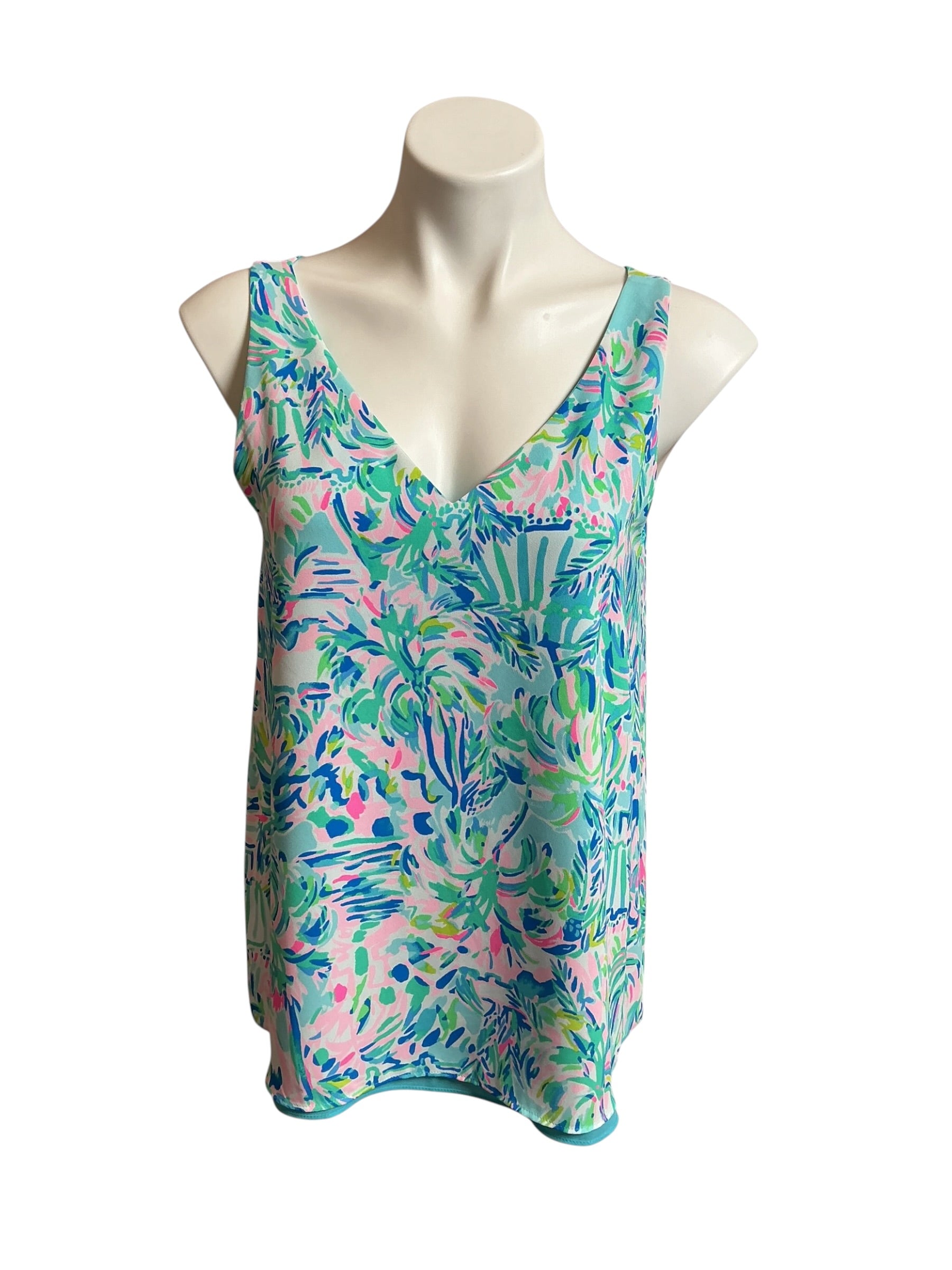 Lilly Pulitzer Florin Reversible V-Neck Top - Size S
