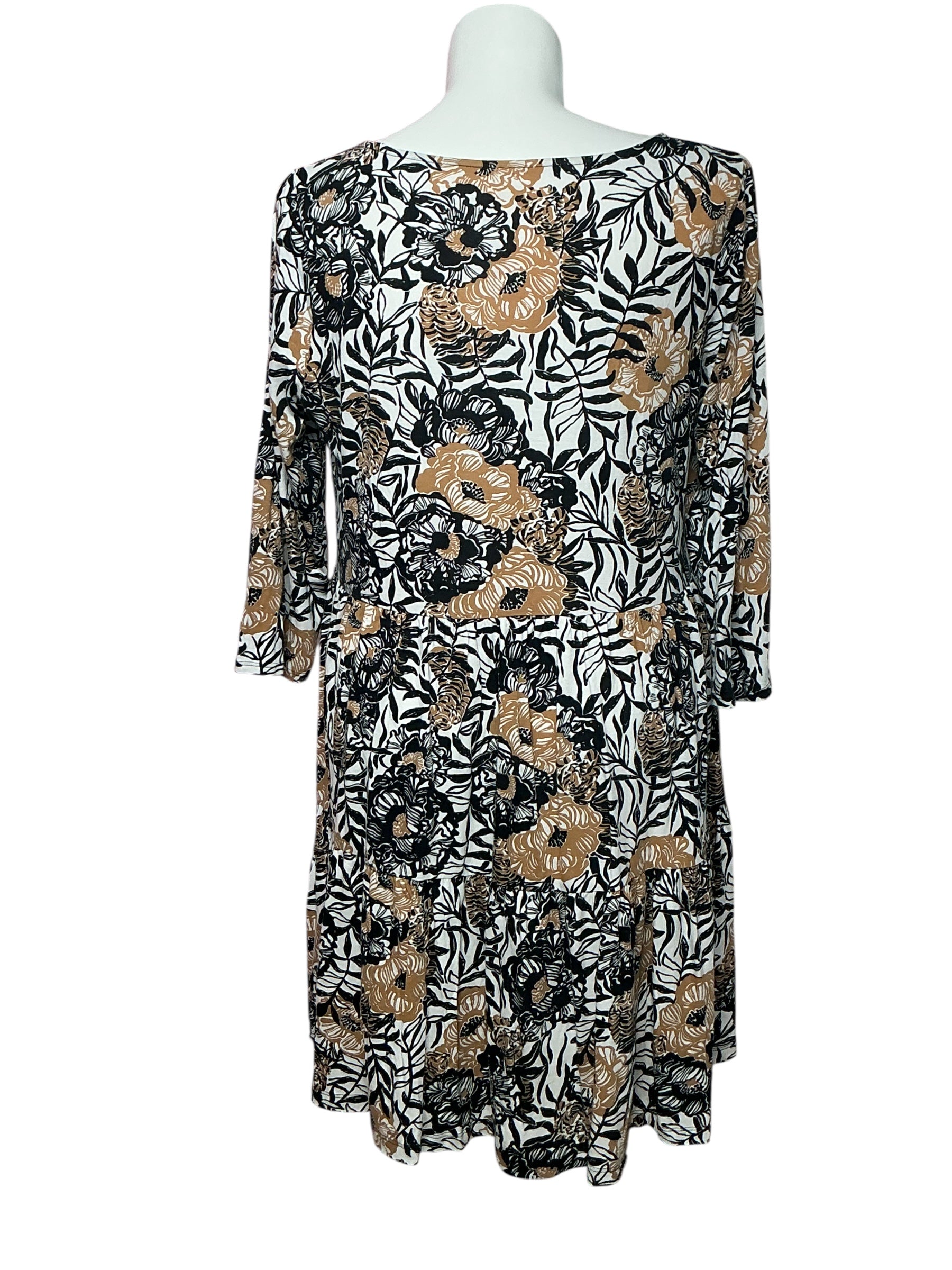 Lilly Pulitzer - Geanna 3/4 Sleeve Dress - Onyx Peony Part - Size XXL