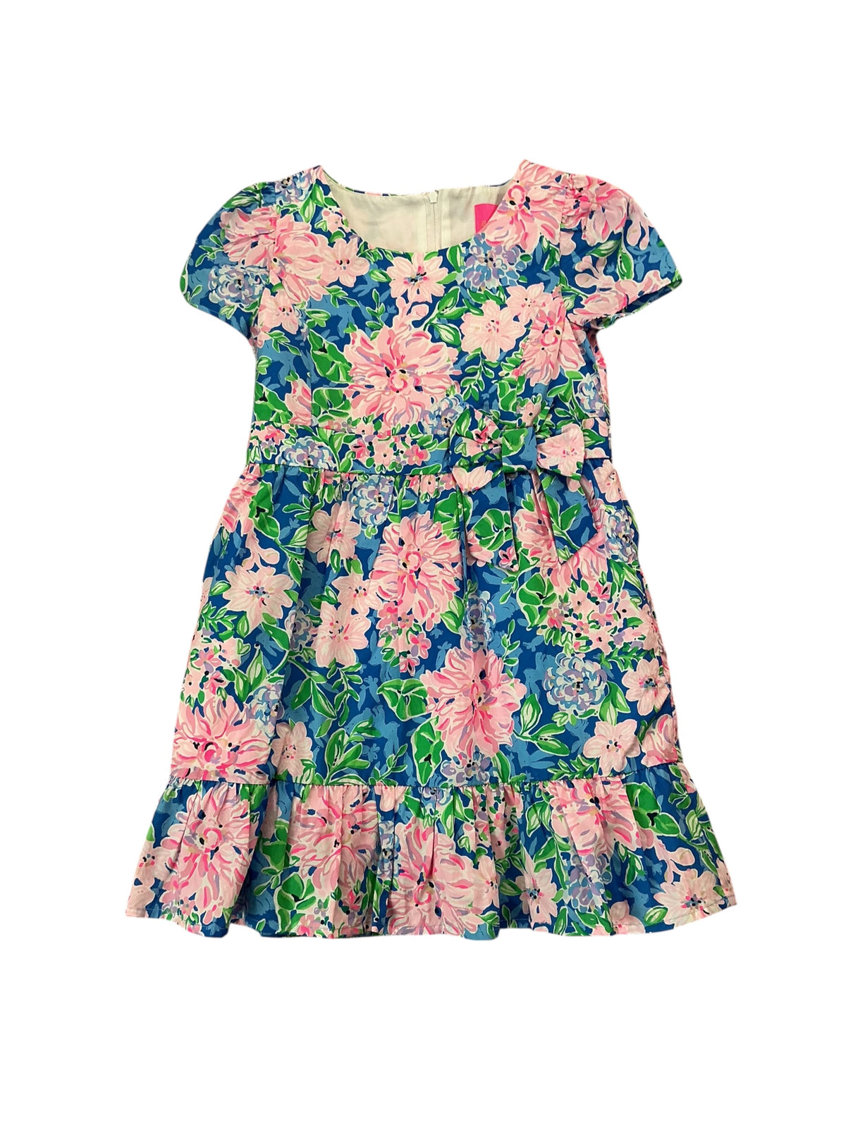 Lilly Pulitzer Girls Alexandra Dress Multi Spring In Your Step - Size 6
