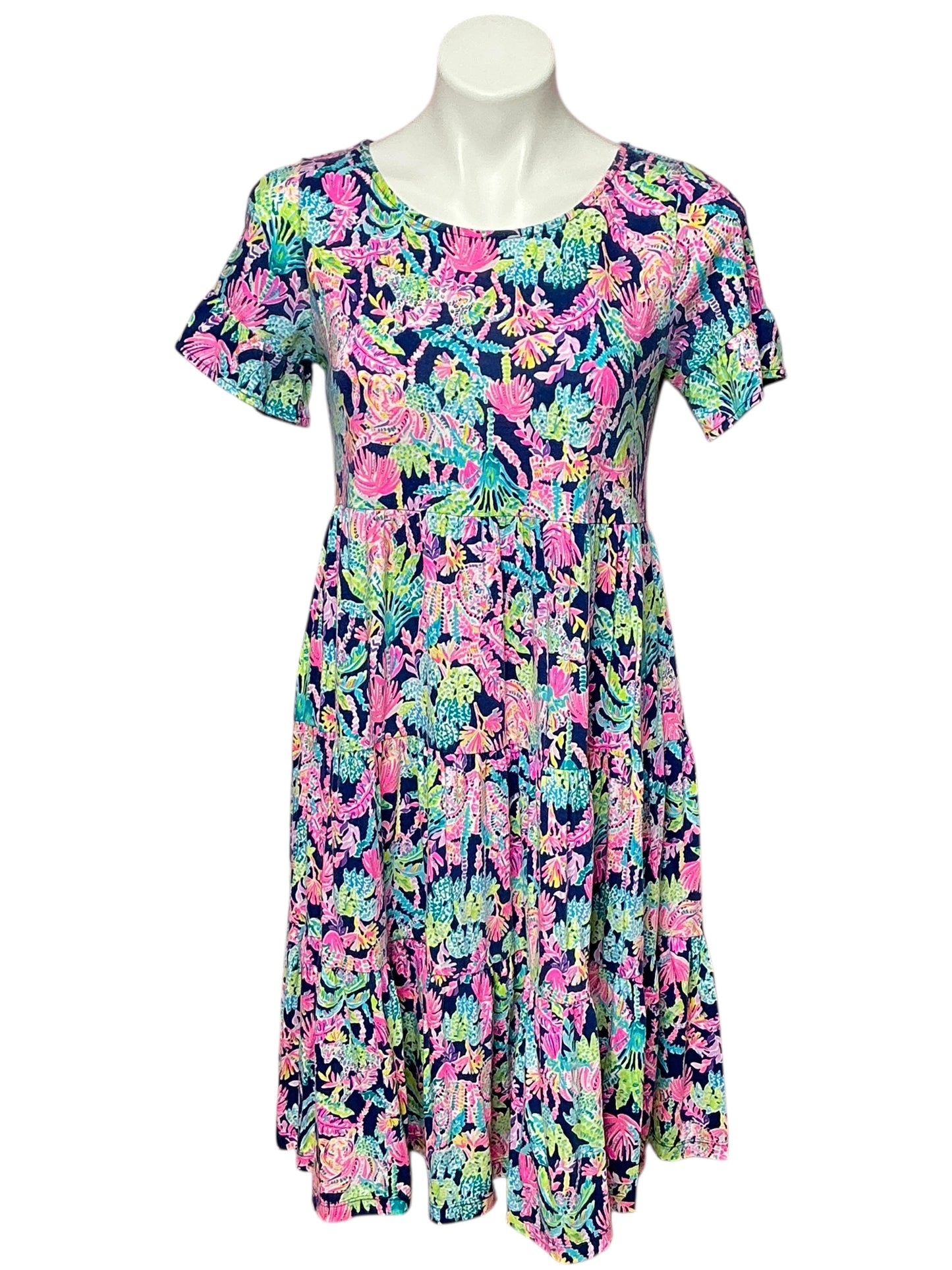 Lilly Pulitzer (As Is) Jodee Dress - Oyster Bay Navy Seen And Heard - Size S