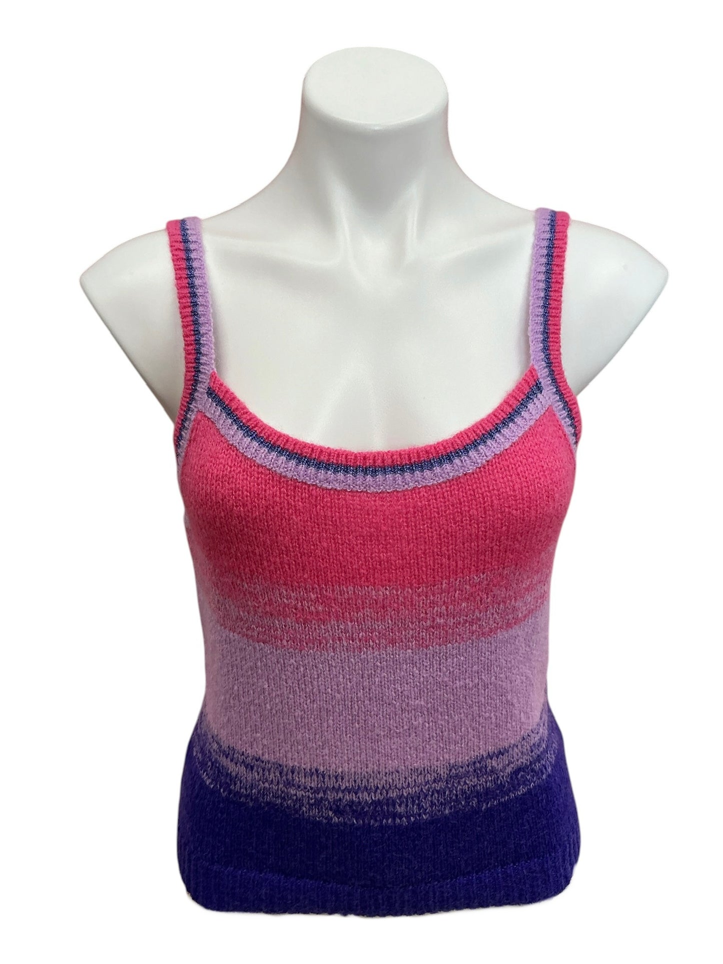 Lilly Pulitzer NWT Tessalyn Sweater Tank Top Cabochon Purple Bohemian Marled Ombré - Size S