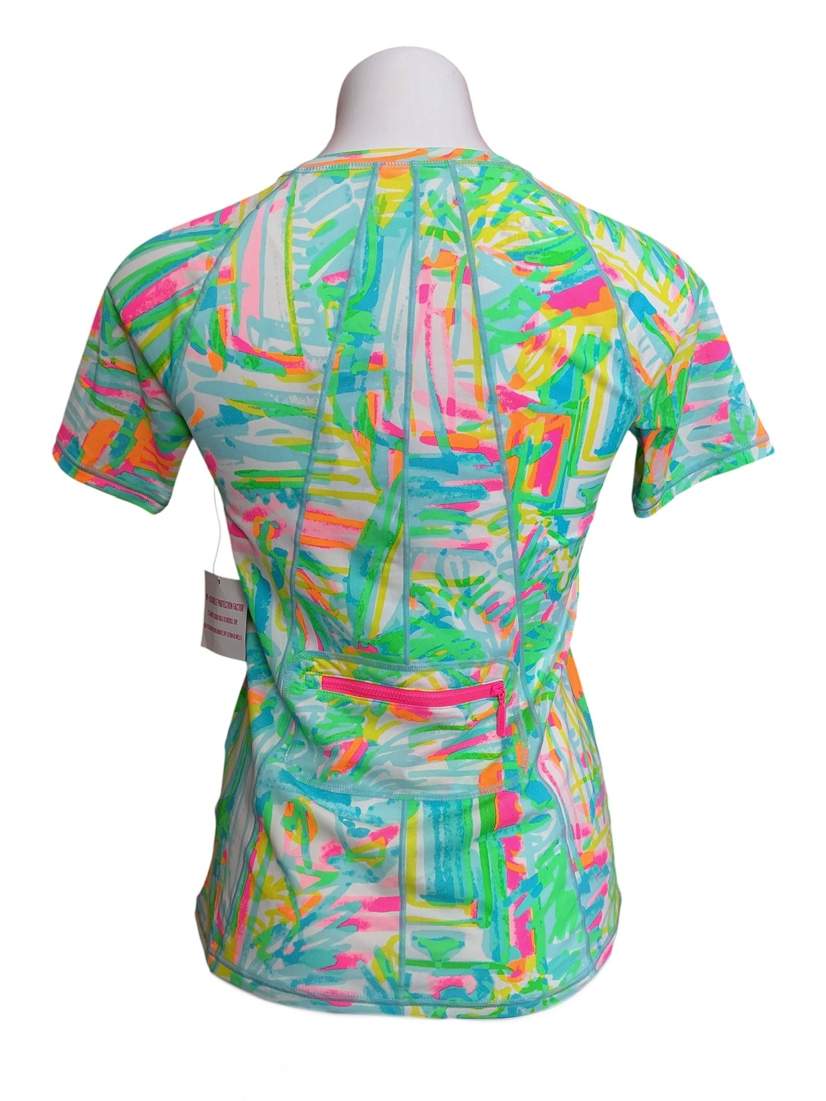 Lilly Pulitzer NWT UPF 50+ Kalani Sunguard Top Multi Sea Salt And Sun - Size XS