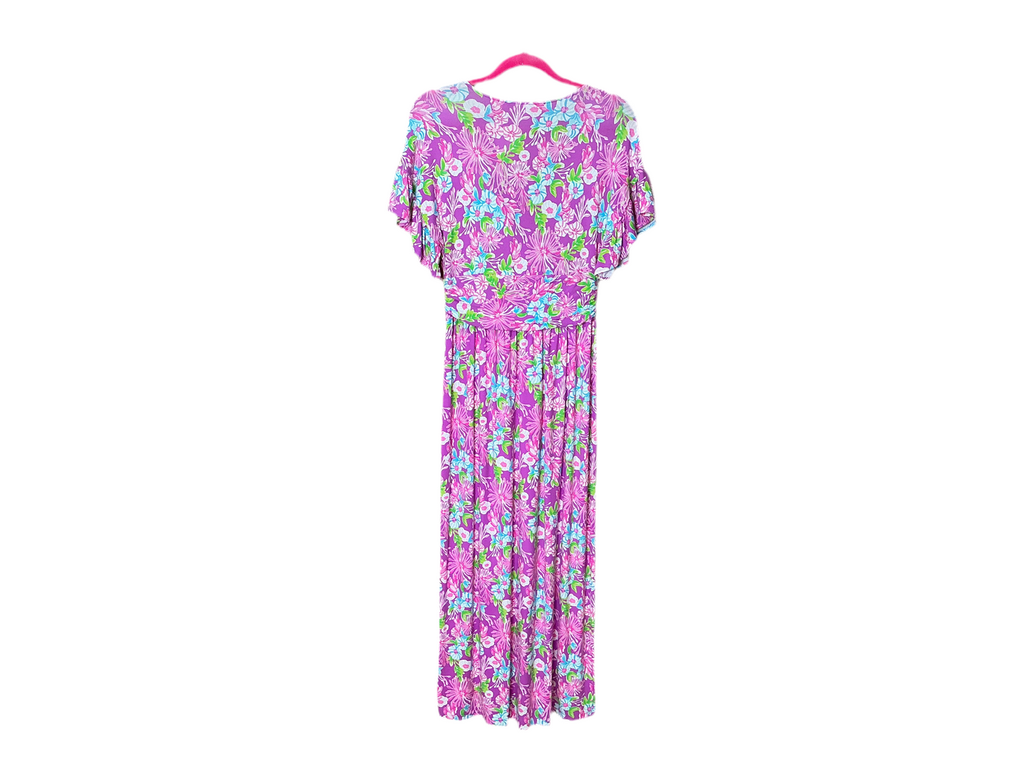 Lilly Pulitzer Anchorage Midi High-Low Hem Dress Amethyst Size S