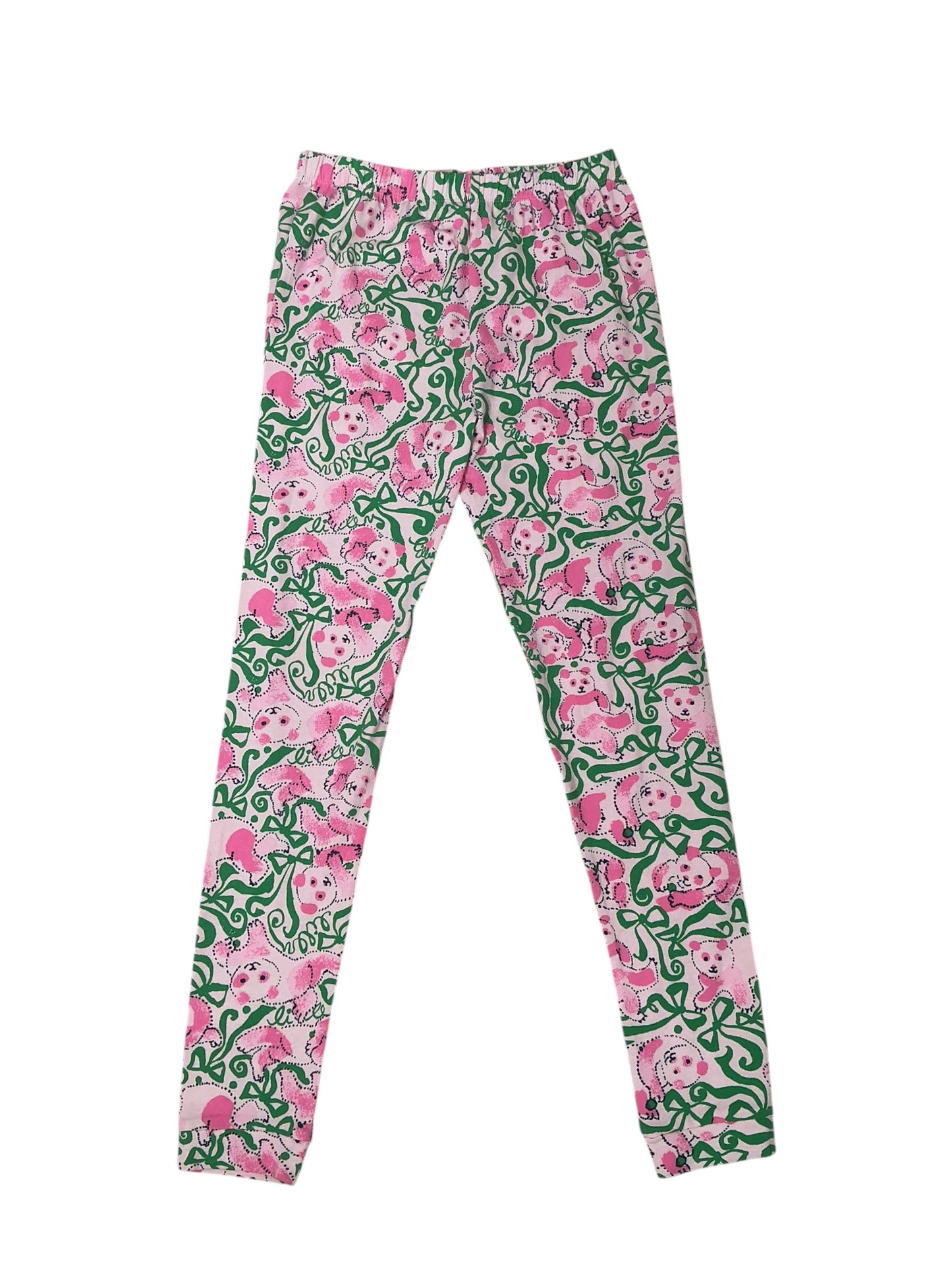 Lilly Pulitzer NWT Sammy Kids Pajama Set Pink Quartz Panda N Bows - Size 12