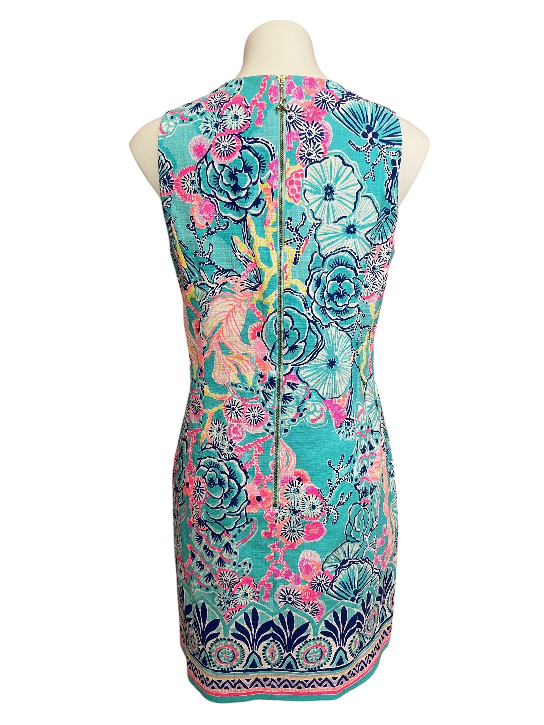 Lilly Pulitzer Mila Stretch Shift Dress Once Upon A Tide - Size 10