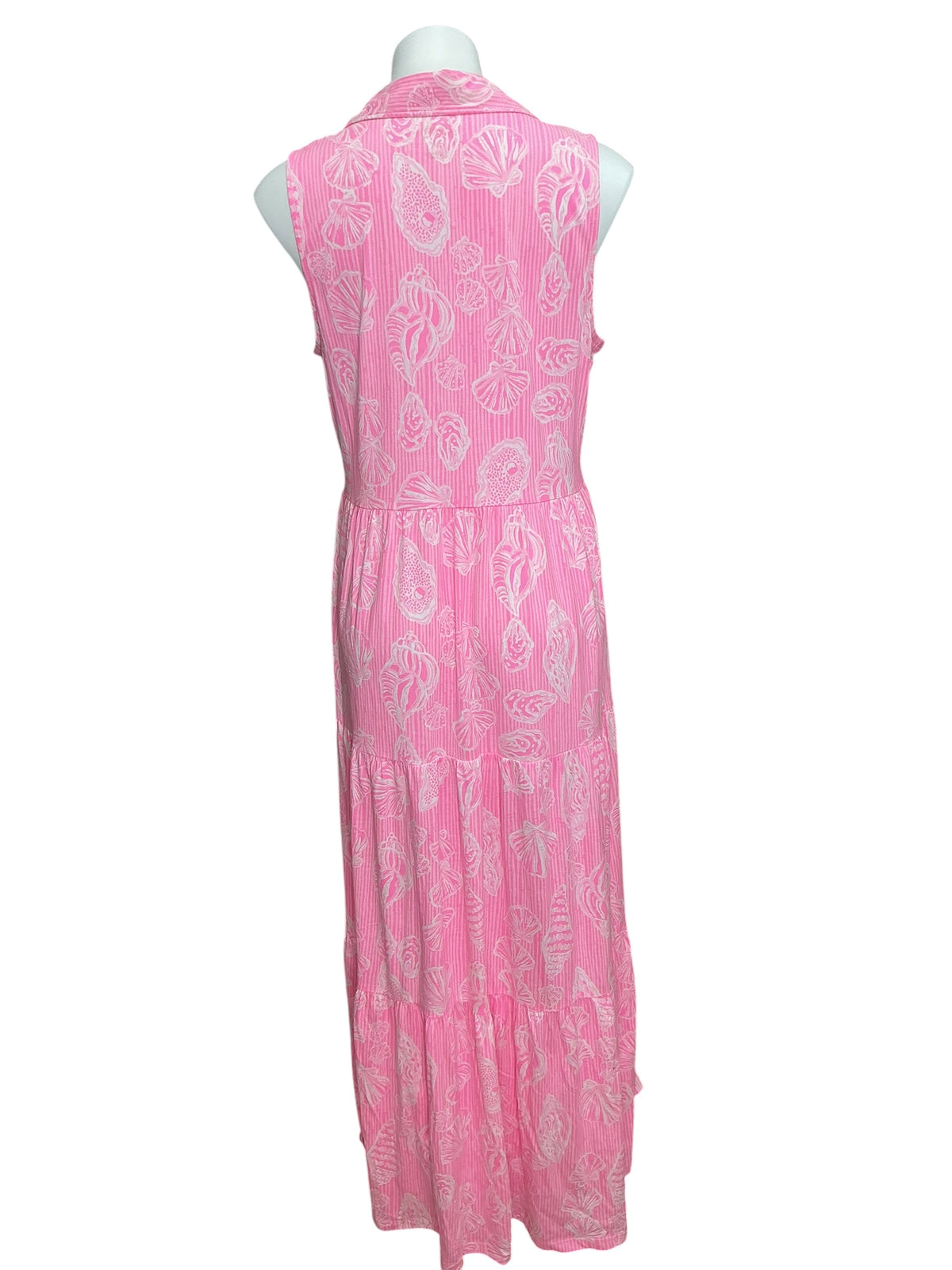 Lilly Pulitzer Riegan MaxiDress Rousseau Pink Cool As Shell - Size M