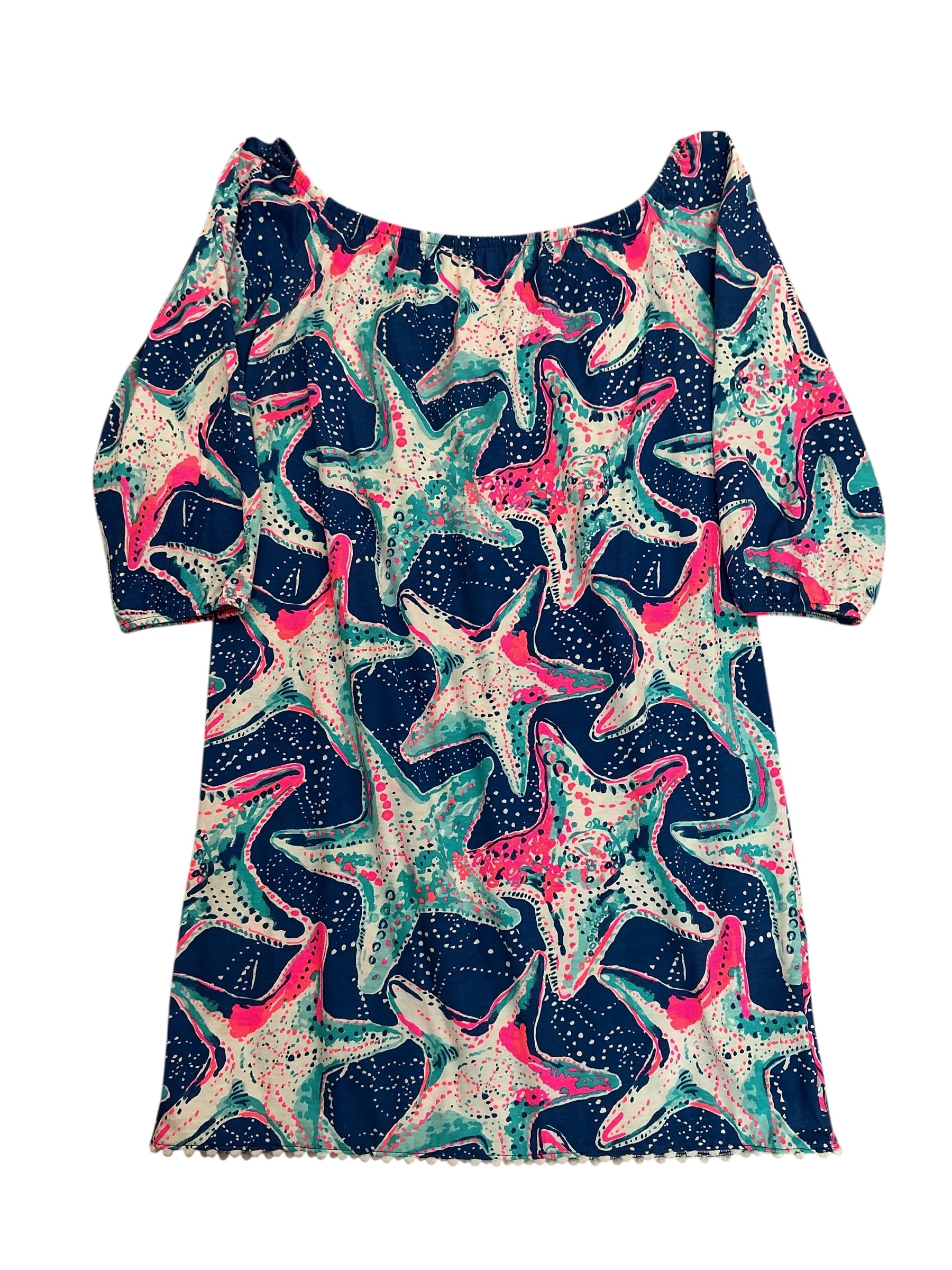 Lilly Pulitzer Girls Mini Enna Indigo Star Struck - Size XL 12-14