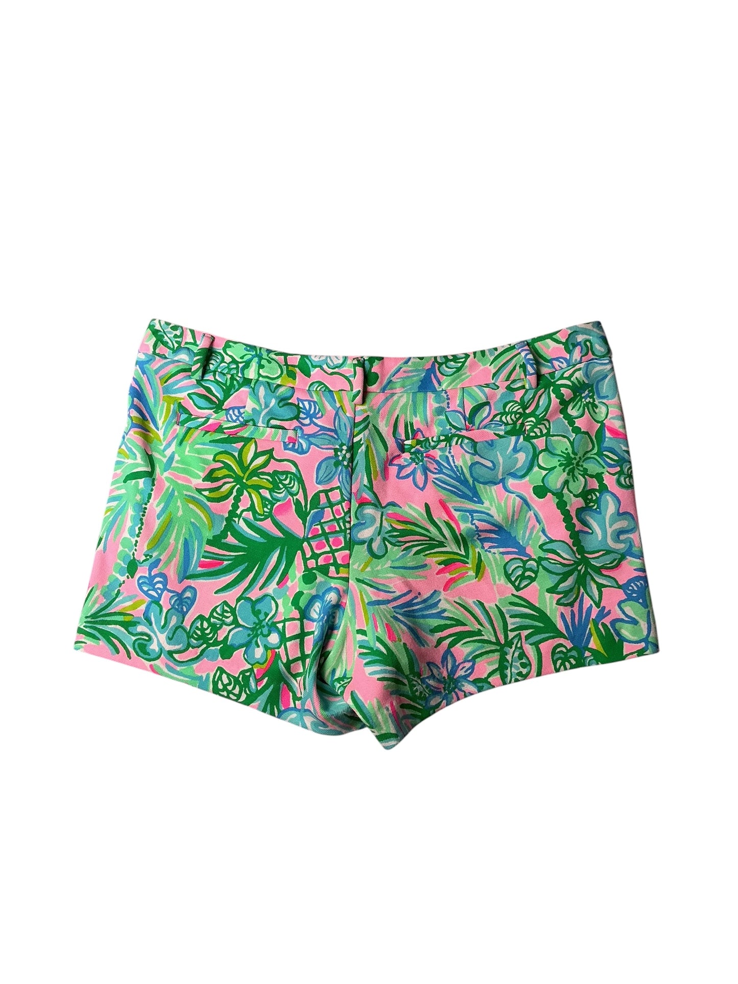 Lilly Pulitzer Callahan Knit Shorts Pelican Pink Coconut Row - Size 14
