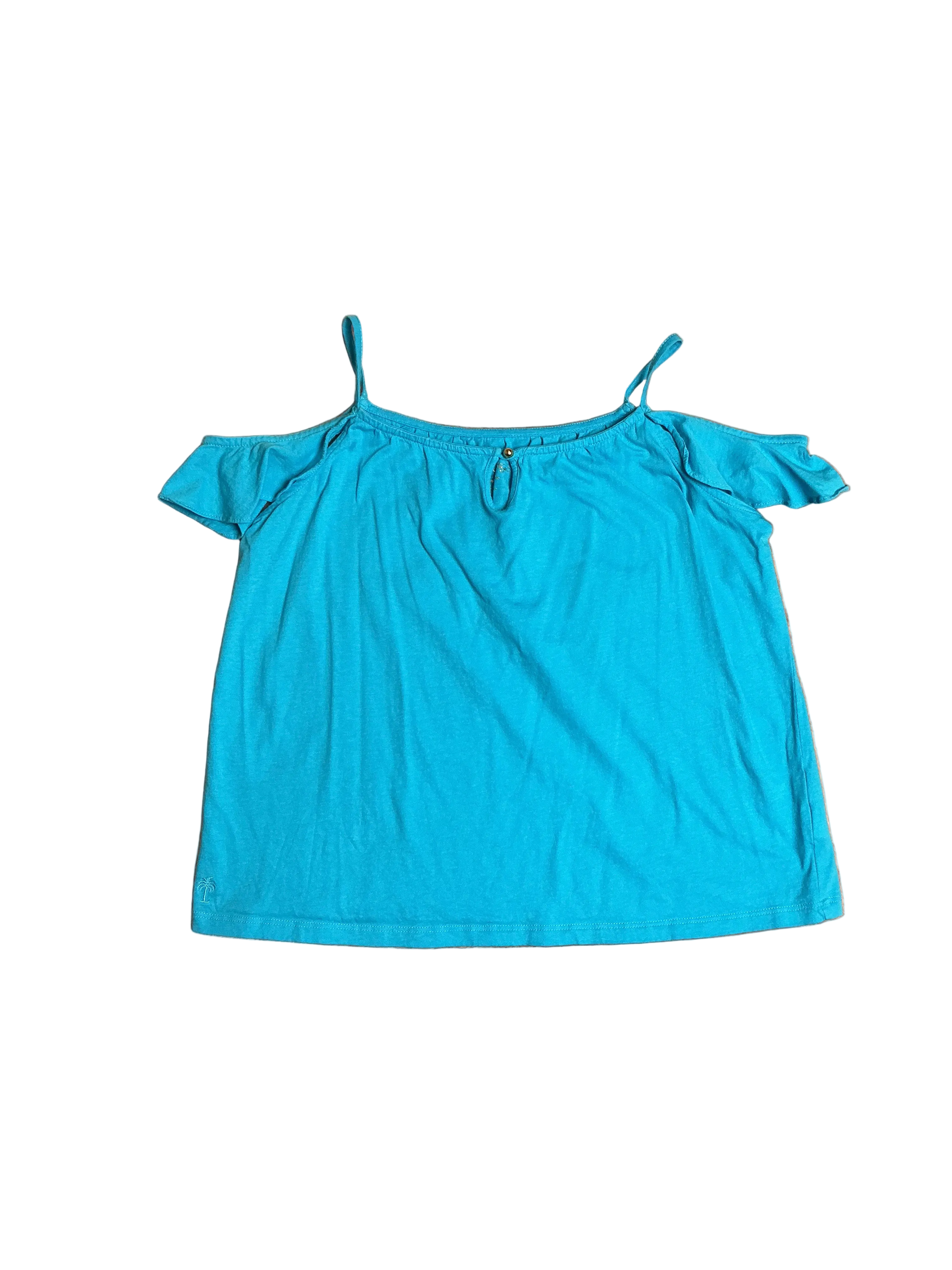 Lilly Pulitzer Layne Knit Cold Shoulder Top - Size XL (12-14)