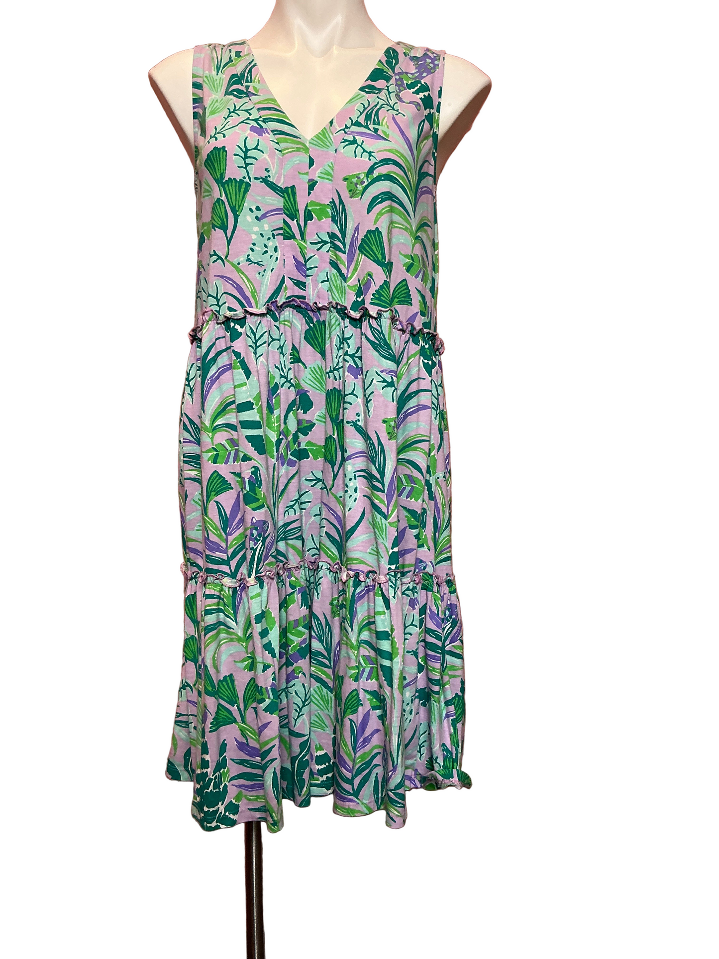 Lilly Pulitzer Lorina Swing Dress  Purple Iris On The Chase Size M