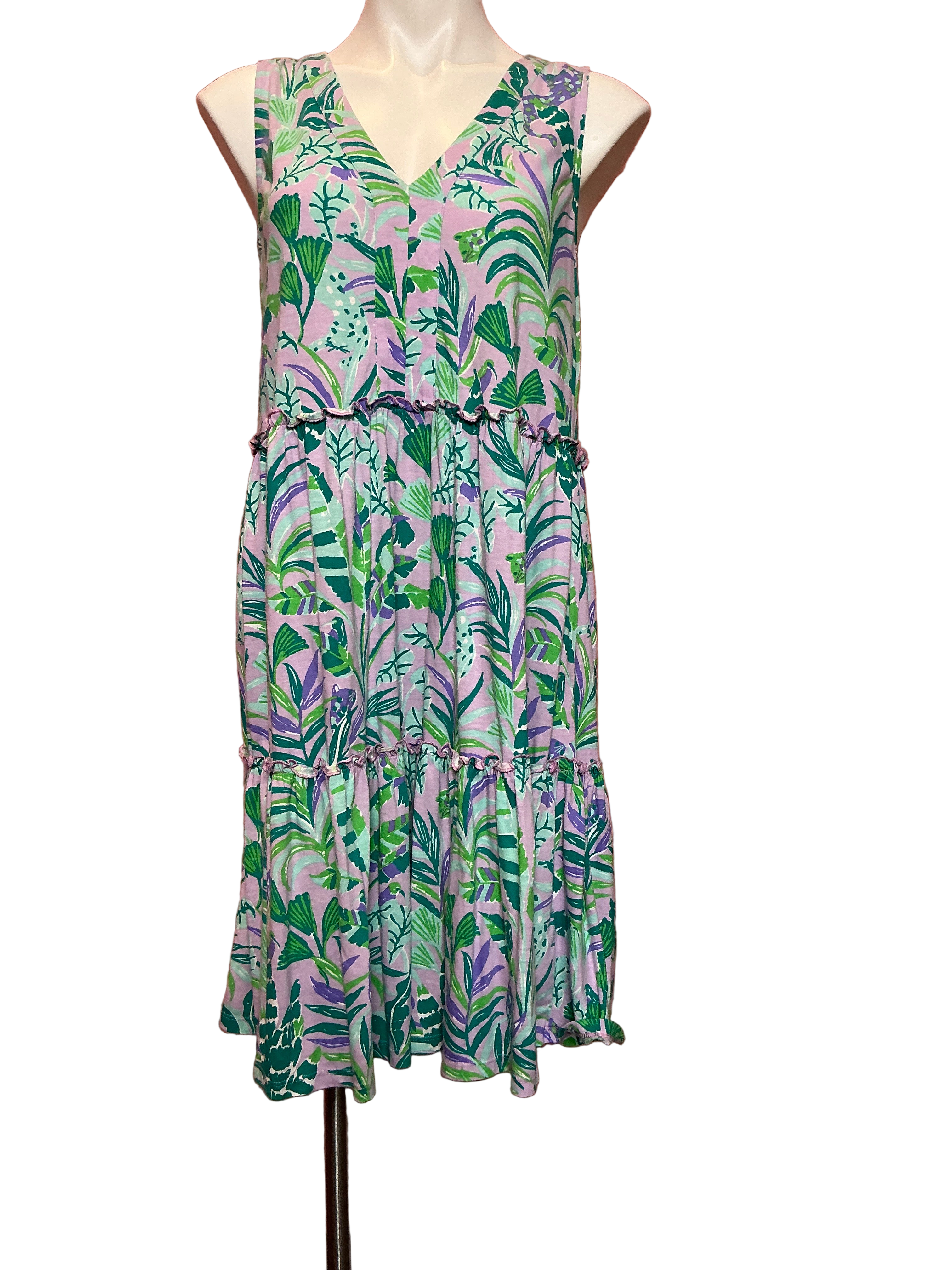 Lilly Pulitzer Lorina Swing Dress  Purple Iris On The Chase Size M