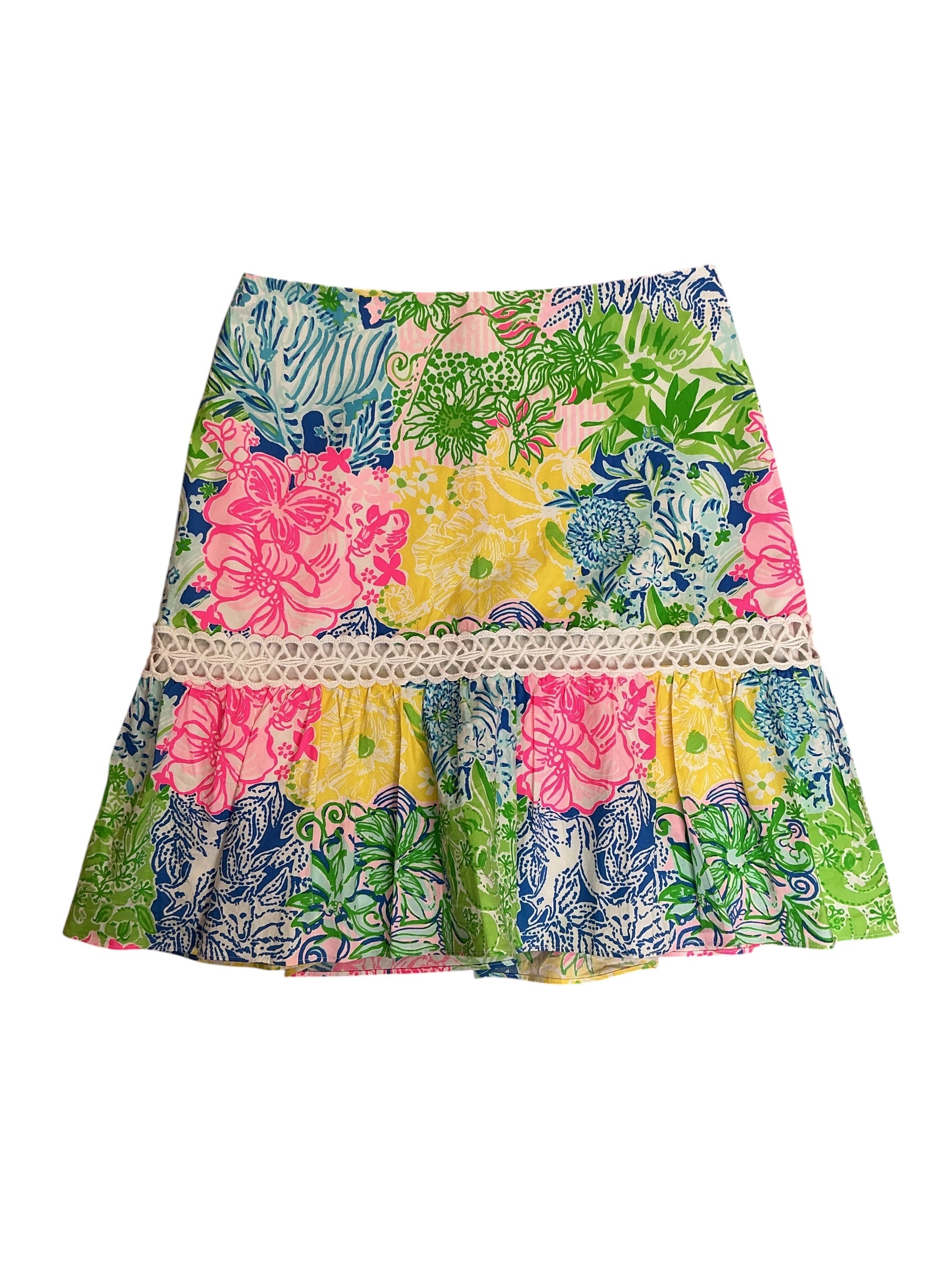 Lilly Pulitzer Patty Skort Multi Cheek To Cheek - Size 4