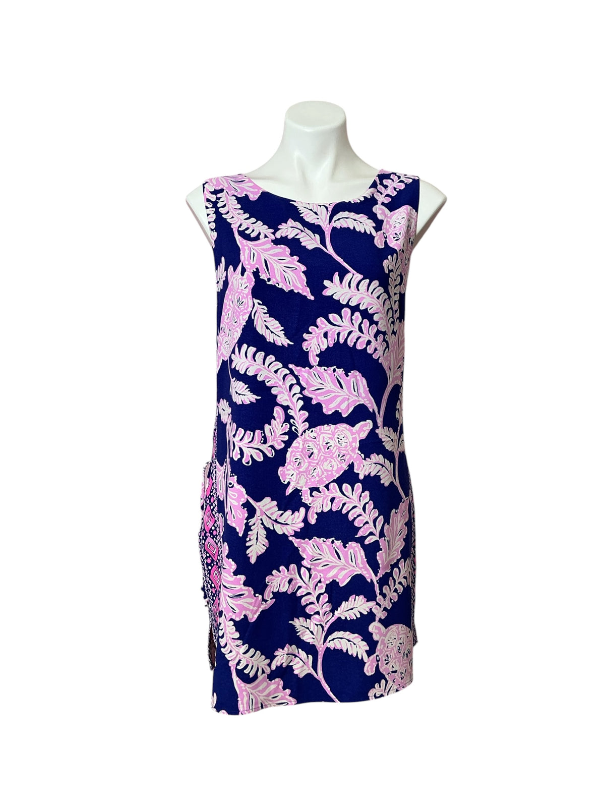 Lilly Pulitzer Donna Romper Galaxy Blue What The Shell - Size 16