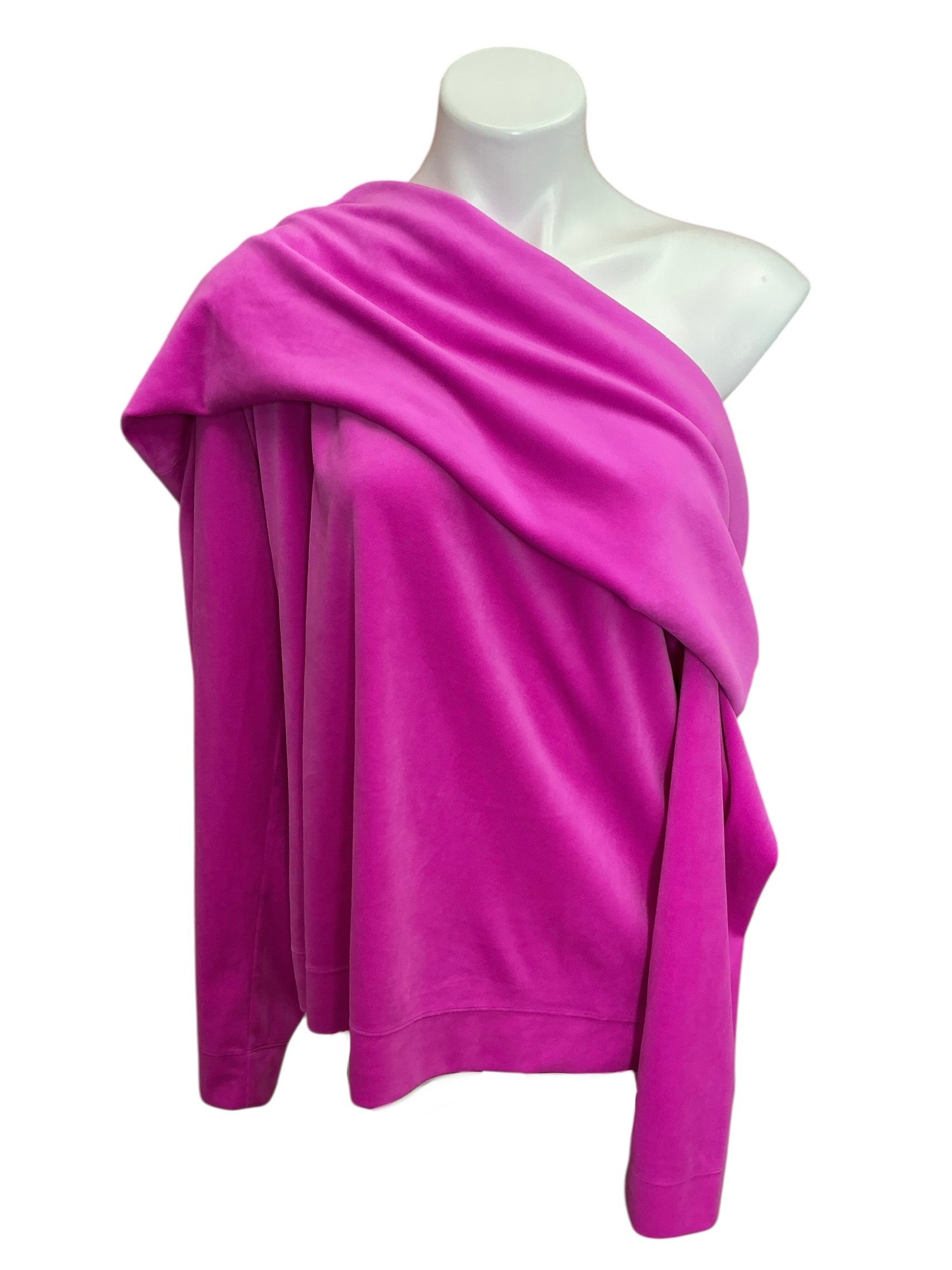 Lilly Pulitzer Sheera Velour One-Shoulder Top Purple Berry - Size XXL