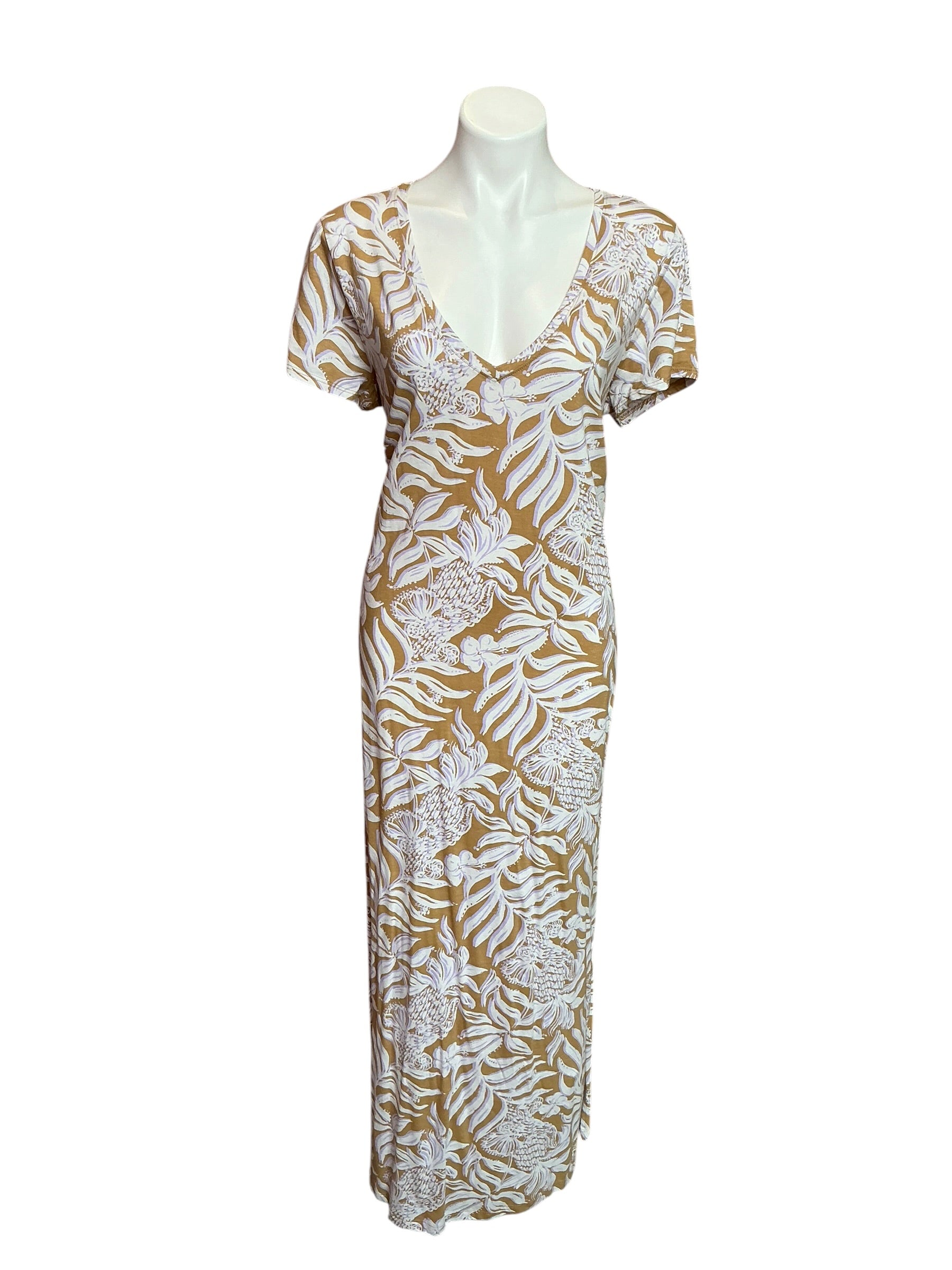 Lilly Pulitzer NWT Etta Short Sleeve Maxi Rattan Bon Vivants - Size XL