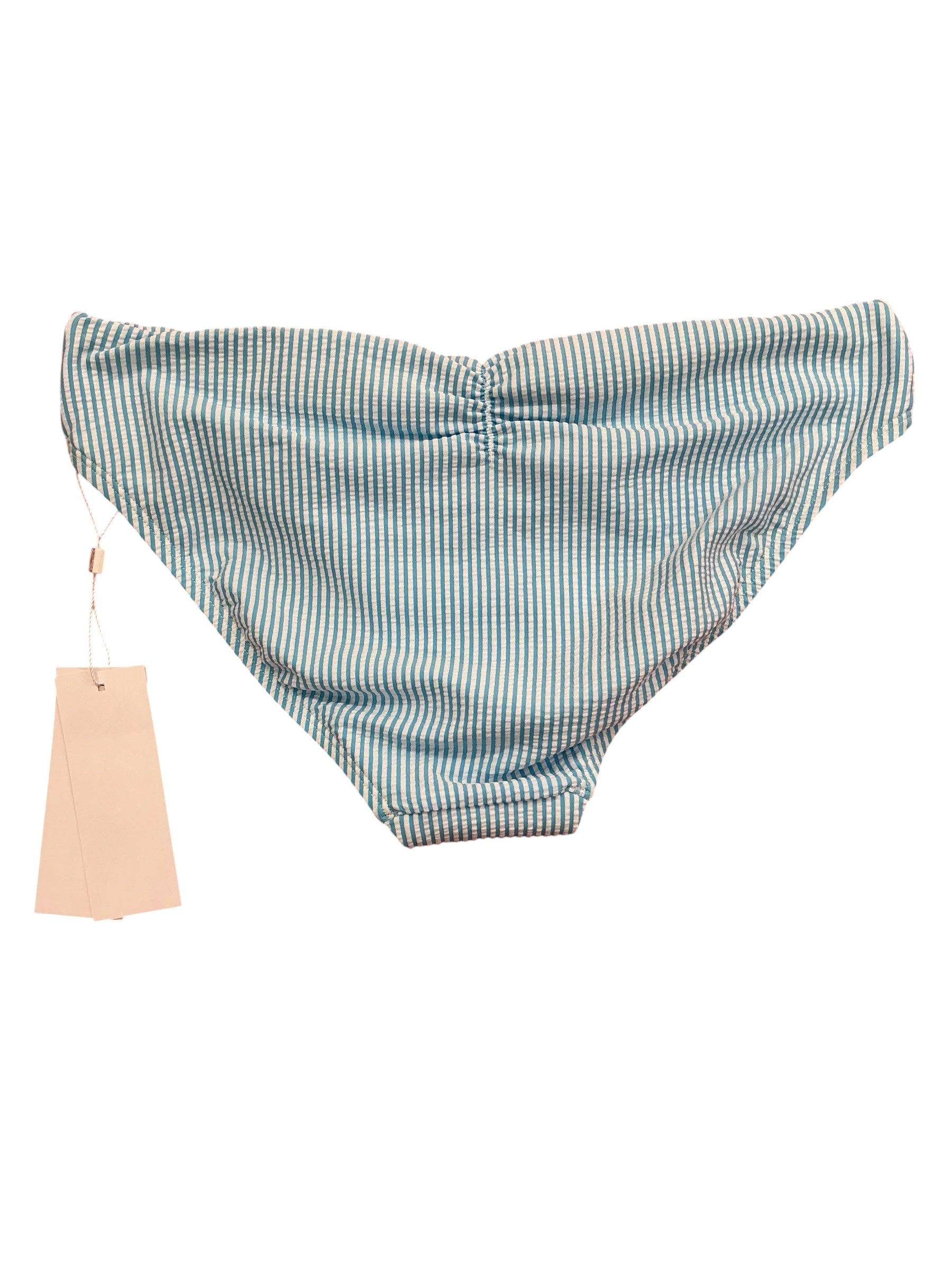 Lilly Pulitzer NWT Betie Bikini Bottom Capri Blue Seersucker Stripe - Size 6
