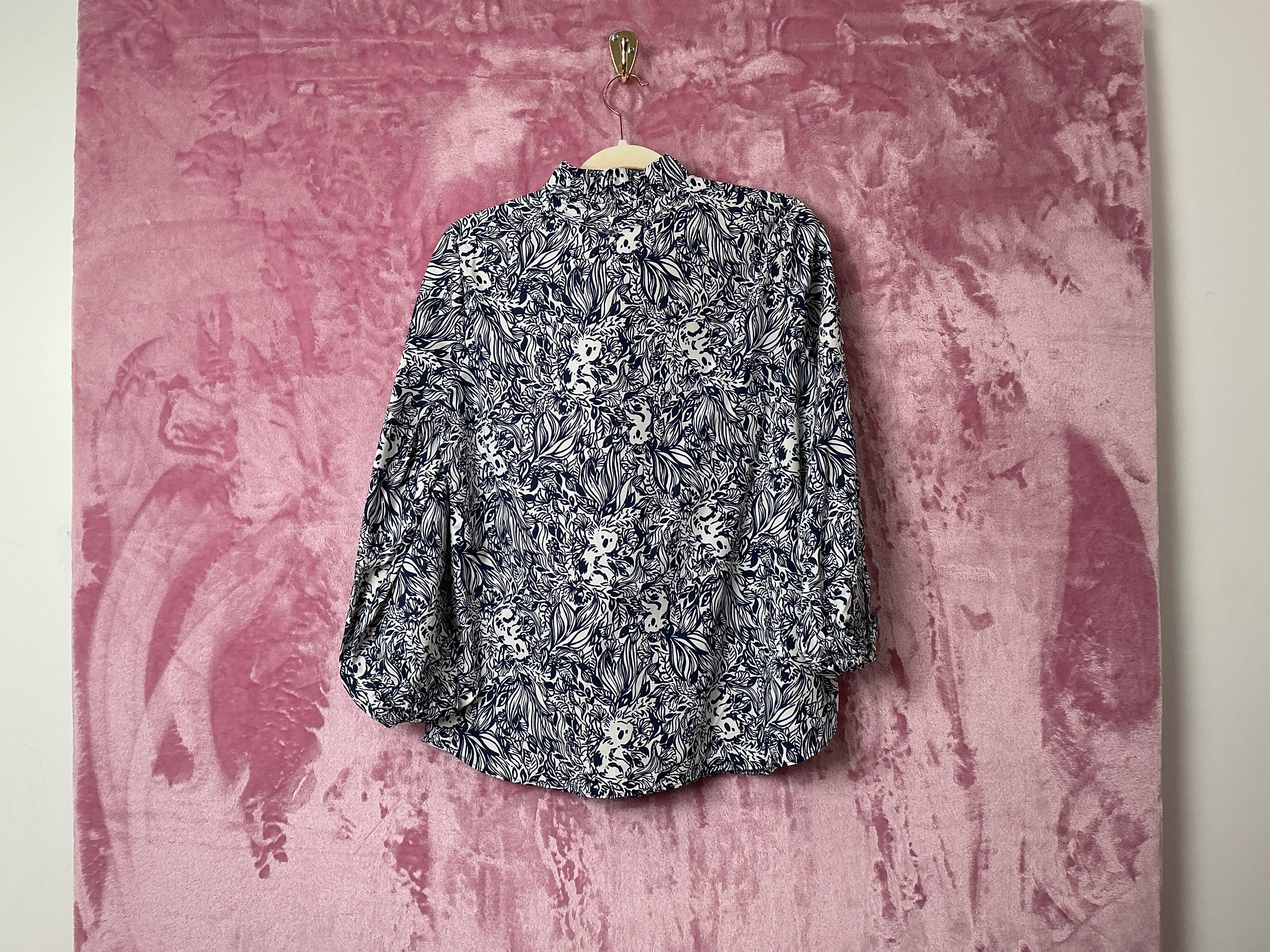 Lilly Pulitzer NWT Sherida Top High Tide Navy Gday Mate - Size S