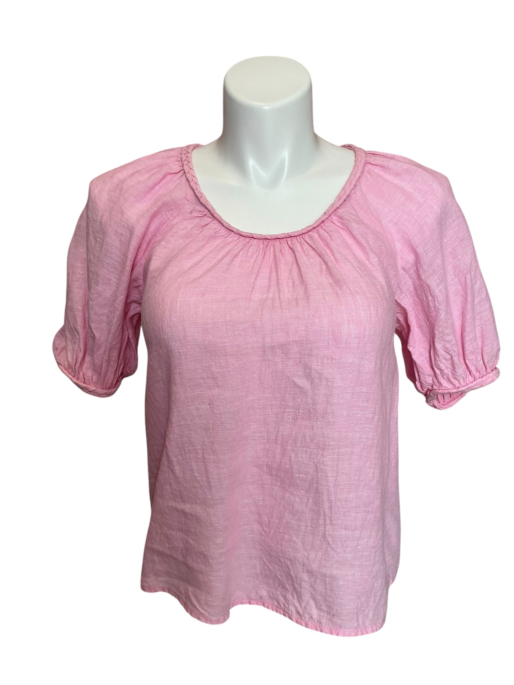 Lilly Pulitzer Calais Short Sleeve Top Peppermint Ice - Size S