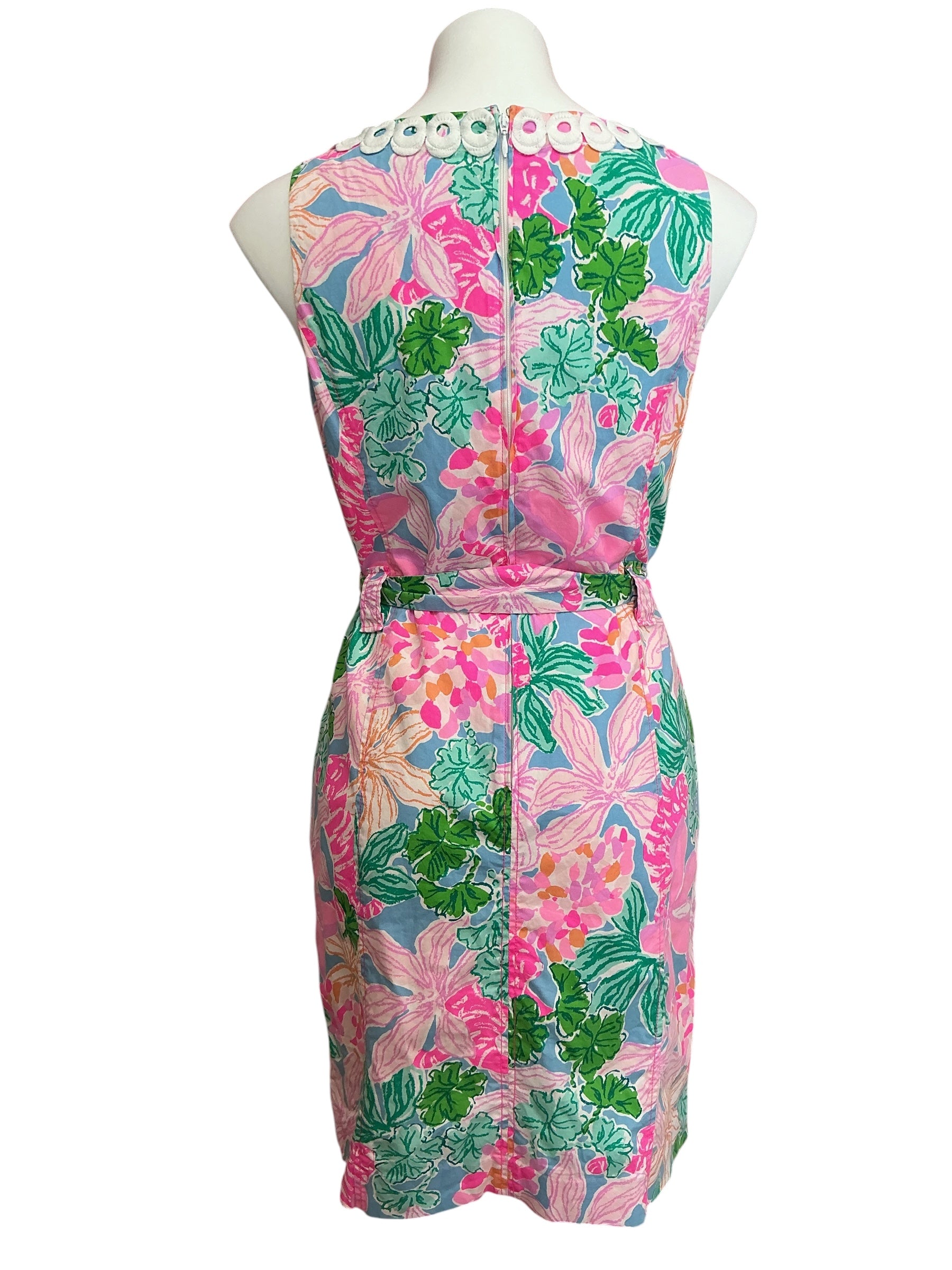 Lilly Pulitzer Gulianna Stretch Shift Dress Spring In Your Step - Size 10