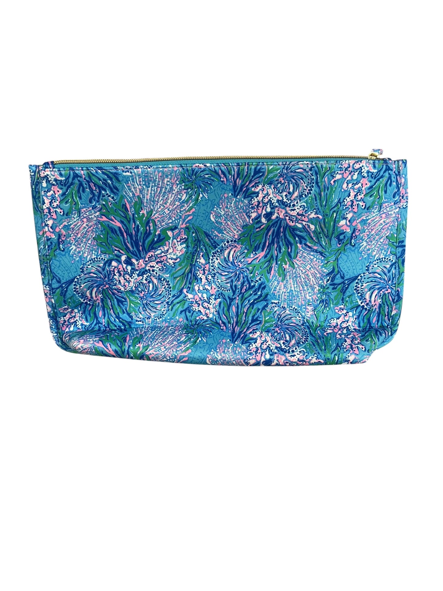 Lilly Pulitzer Zip Up Sport Pouch Strong Current Sea