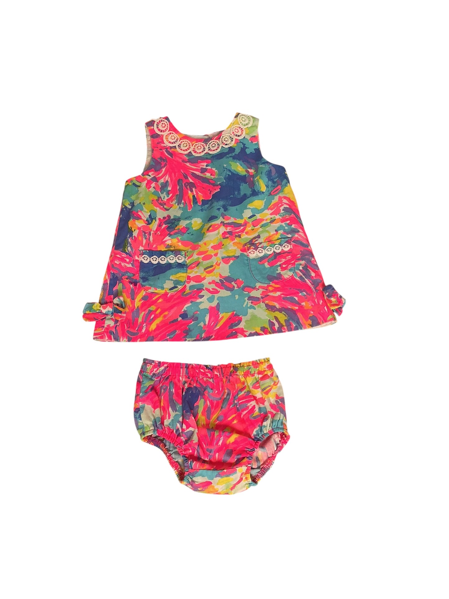 Lilly Pulitzer Baby Lilly Shift Dress Off Tropic - Size 12-18 M