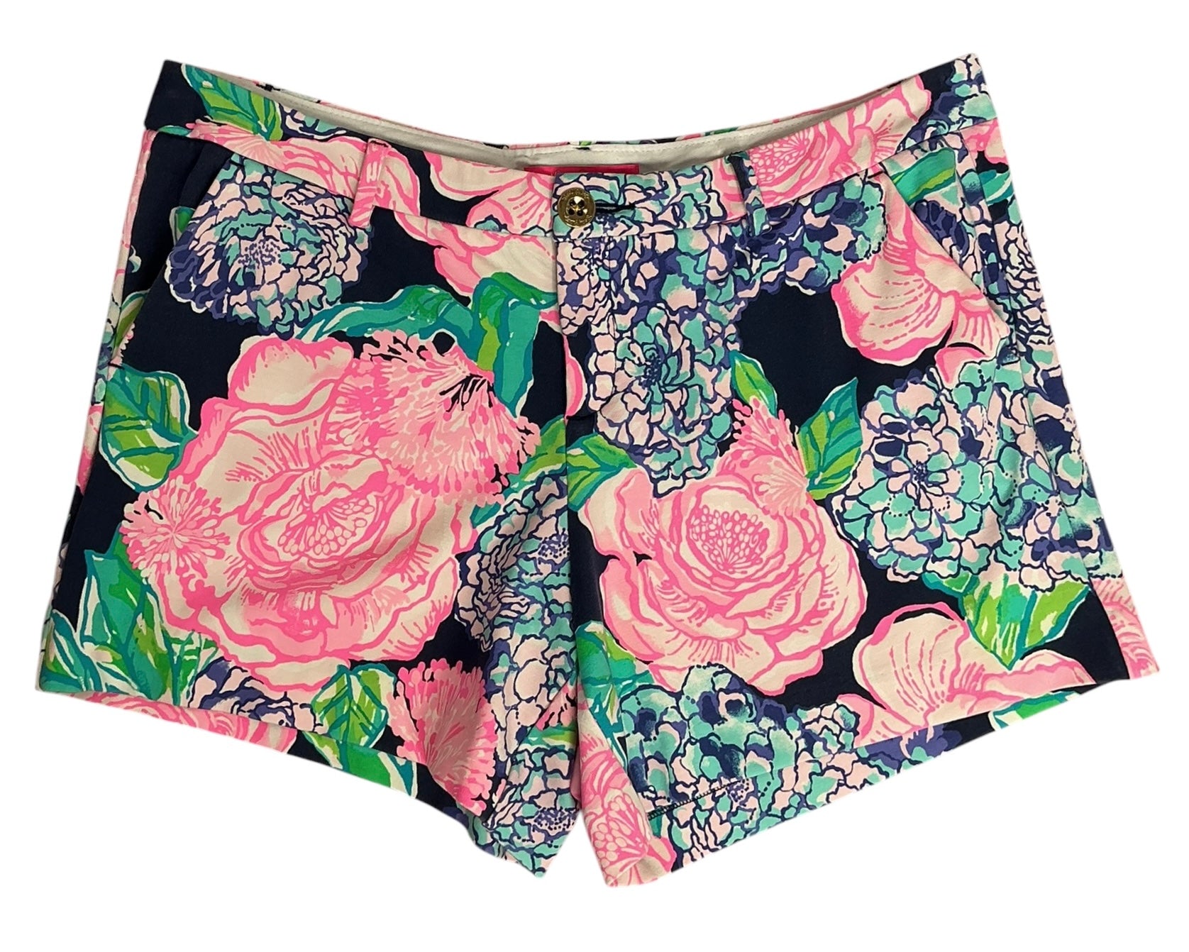 Lilly Pulitzer Callahan Shorts Tidal Wave Pans Garden - Size 12
